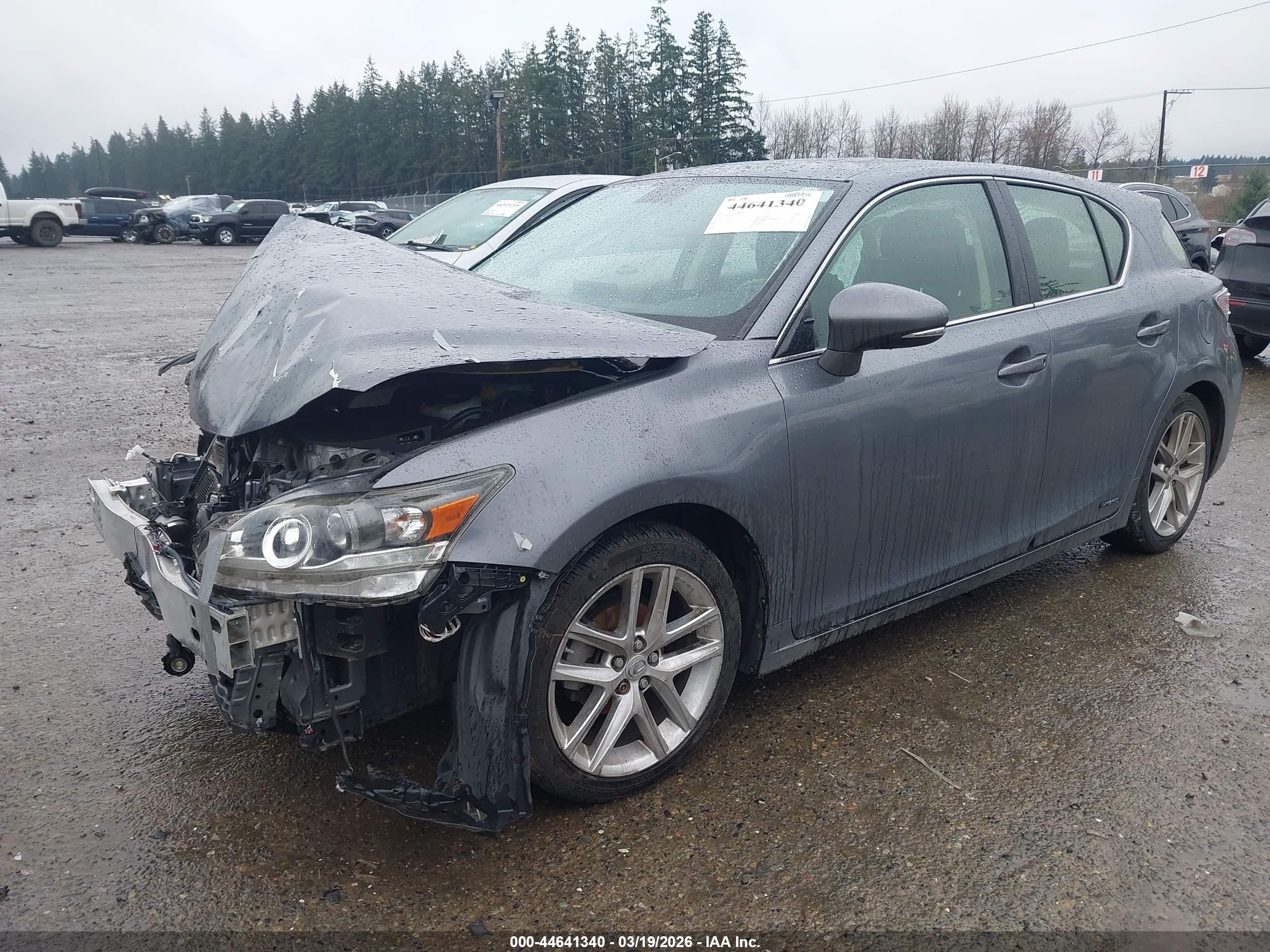 2017 Lexus Ct Ct 200h F Sport Gray vin: JTHKD5BH1H2287571
