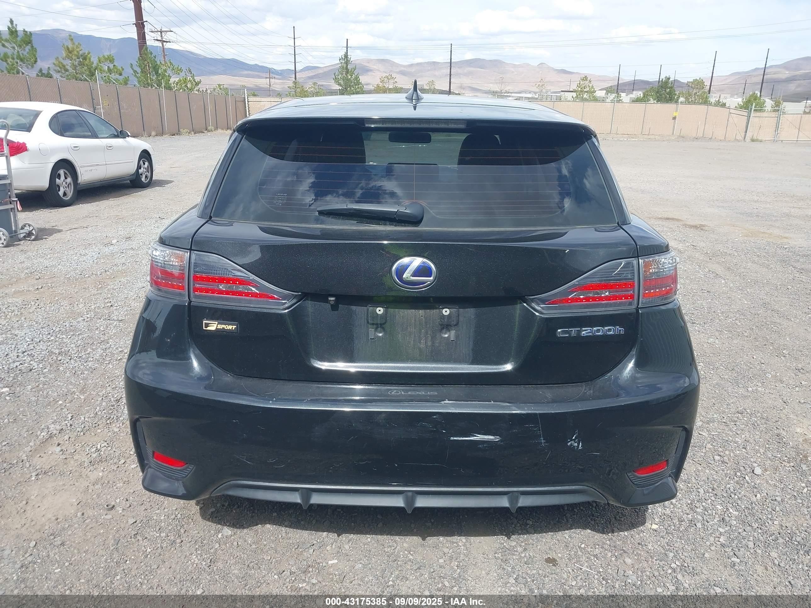 2017 Lexus Ct 200h   Black vin: JTHKD5BH1H2288798