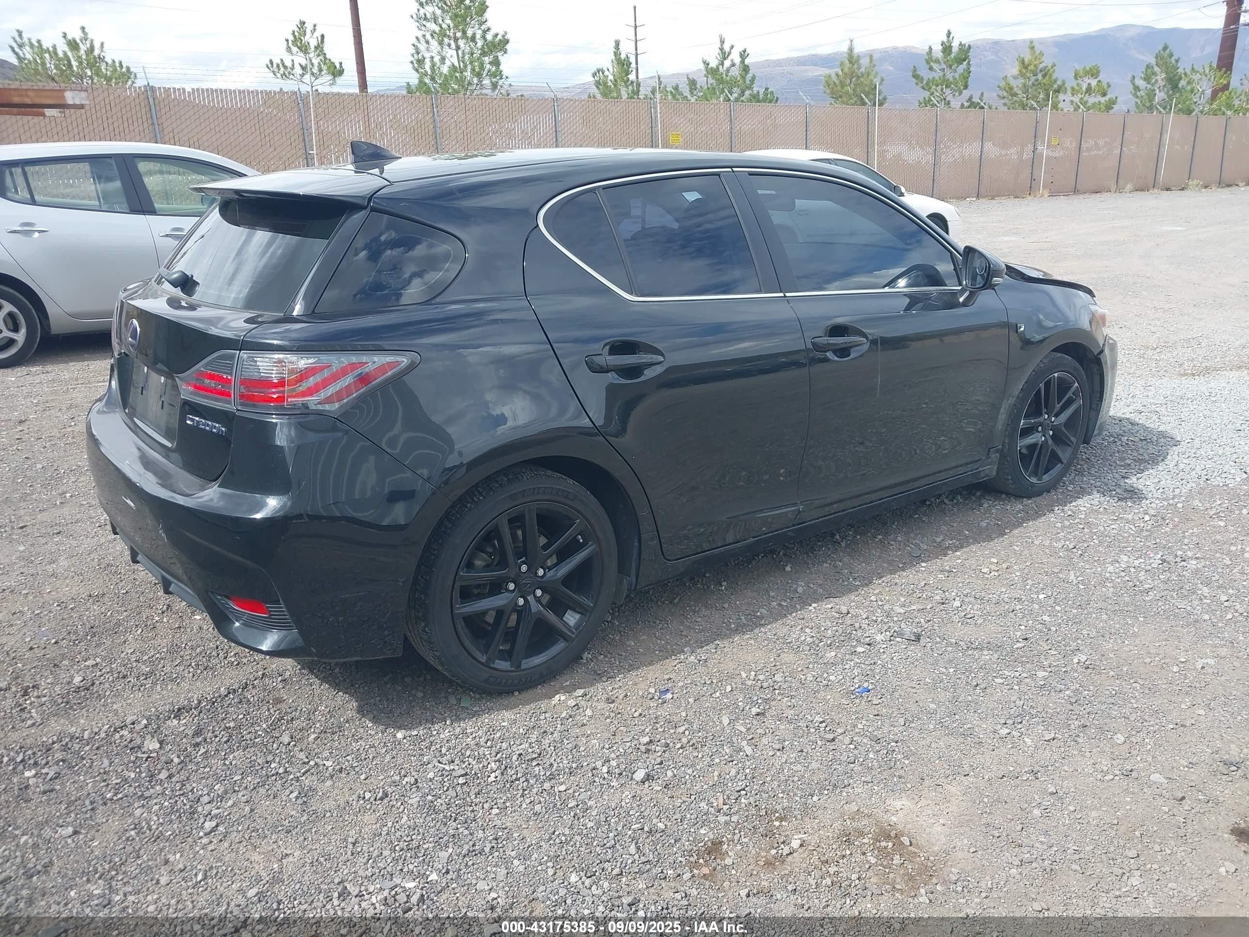 2017 Lexus Ct 200h   Black vin: JTHKD5BH1H2288798