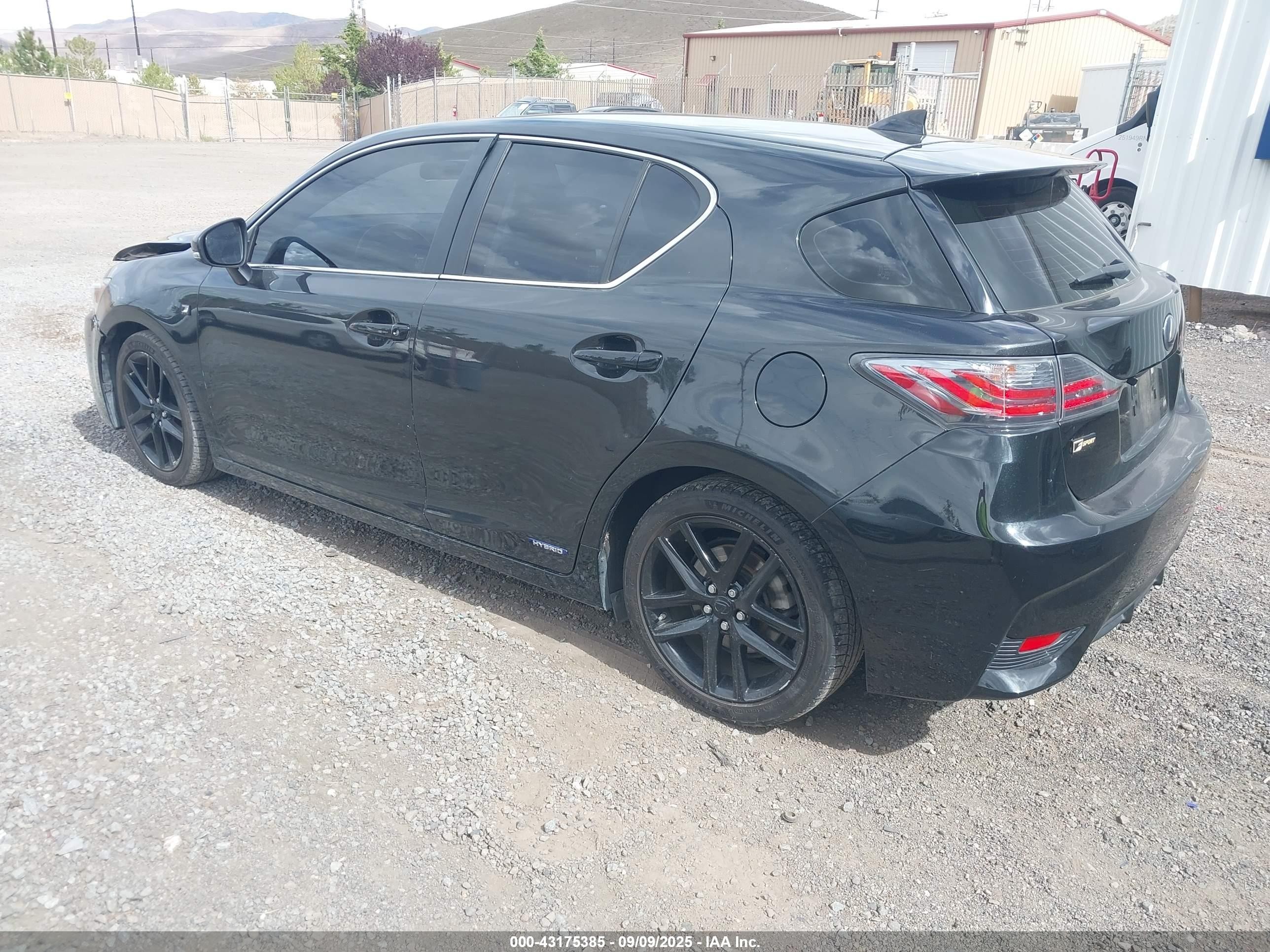 2017 Lexus Ct 200h   Black vin: JTHKD5BH1H2288798