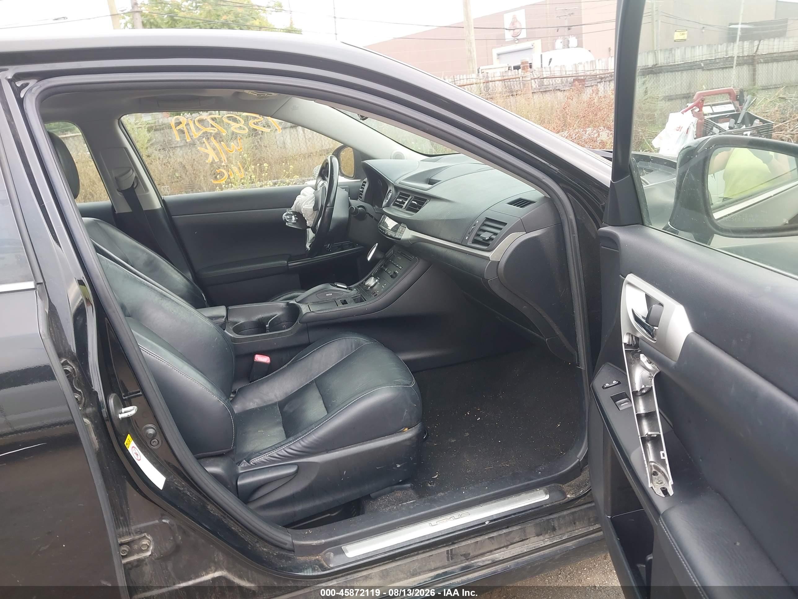2011 Lexus Ct 200h Premium Black vin: JTHKD5BH2B2009947