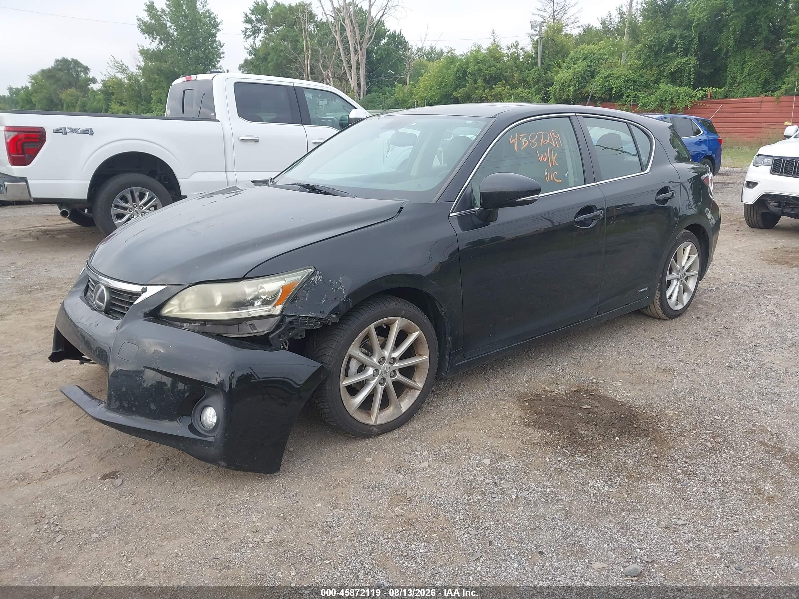 2011 Lexus Ct 200h Premium Black vin: JTHKD5BH2B2009947