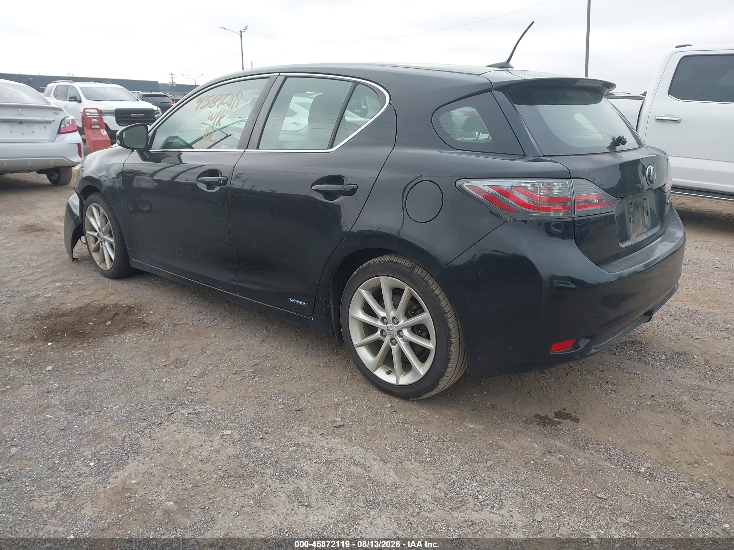2011 Lexus Ct 200h Premium Black vin: JTHKD5BH2B2009947