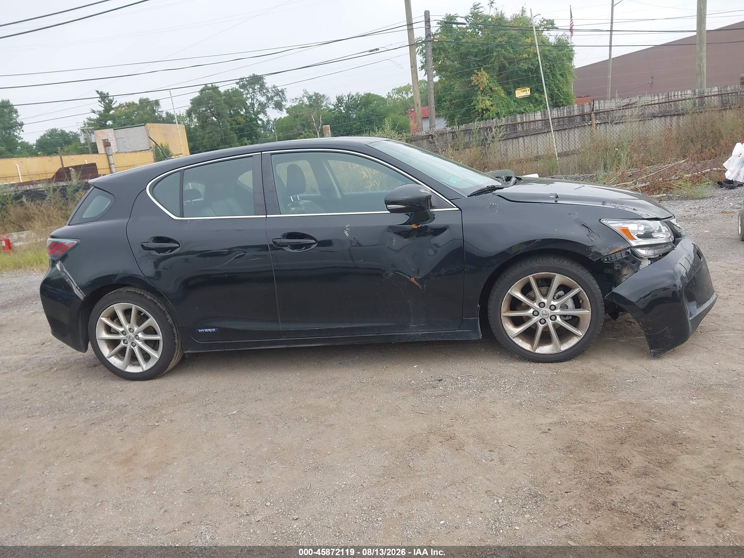 2011 Lexus Ct 200h Premium Black vin: JTHKD5BH2B2009947