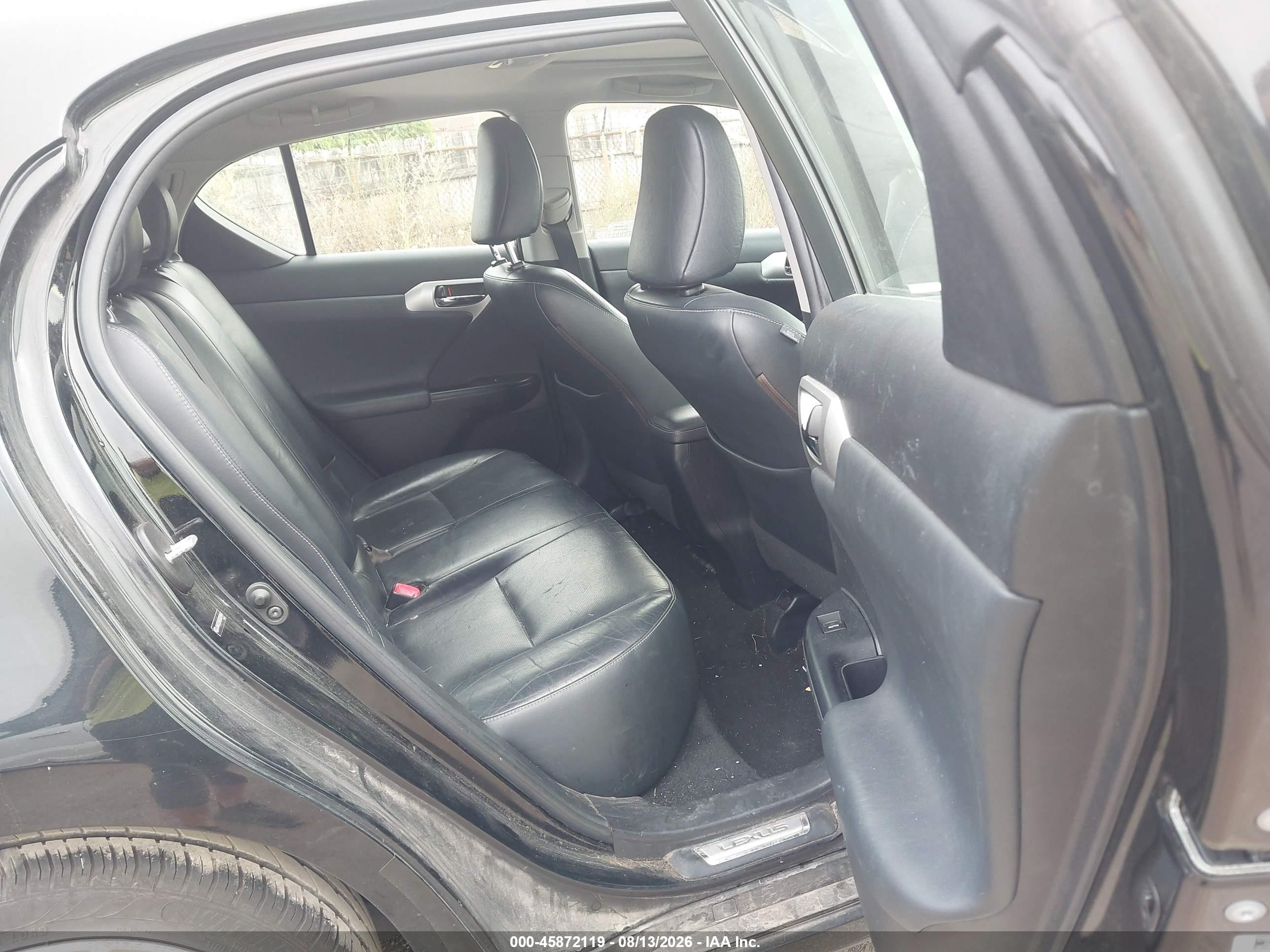 2011 Lexus Ct 200h Premium Black vin: JTHKD5BH2B2009947