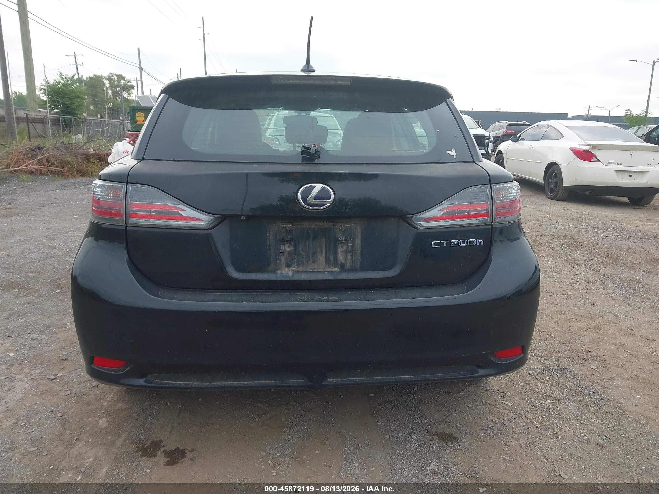 2011 Lexus Ct 200h Premium Black vin: JTHKD5BH2B2009947
