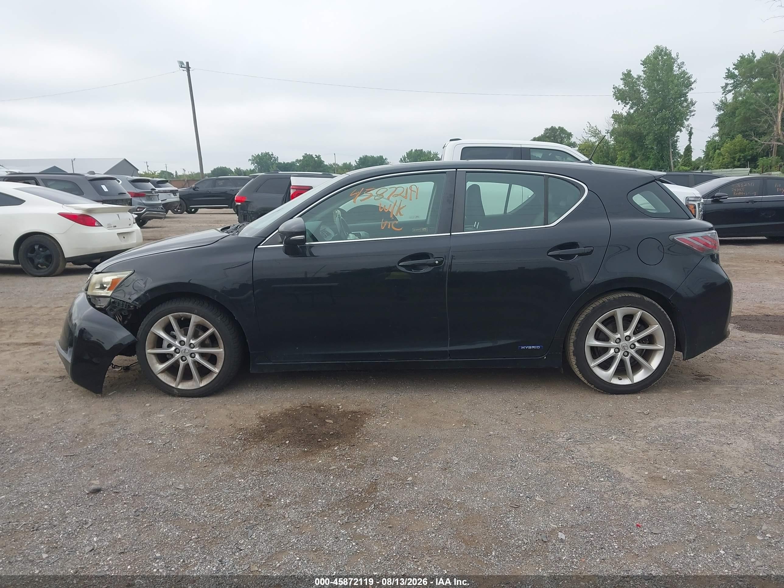 2011 Lexus Ct 200h Premium Black vin: JTHKD5BH2B2009947