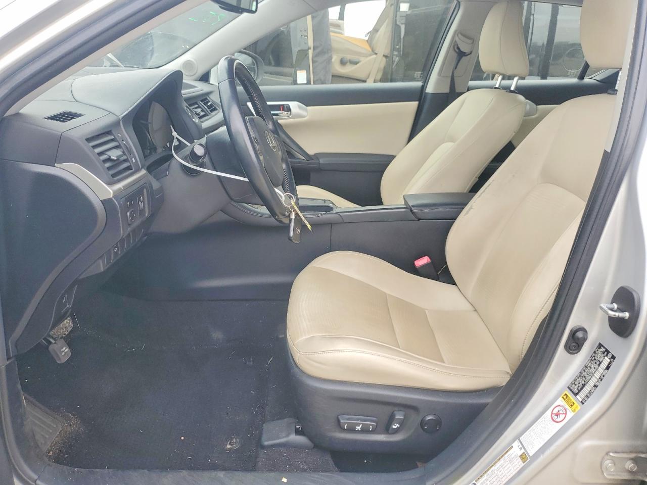 2012 Lexus Ct 200 Gray vin: JTHKD5BH2C2050581