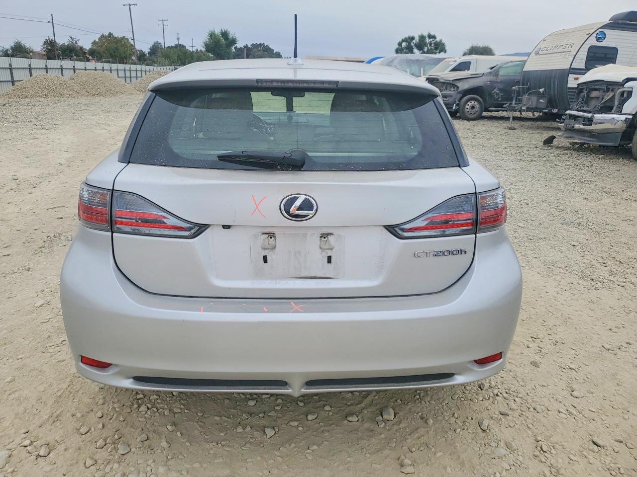 2012 Lexus Ct 200 Gray vin: JTHKD5BH2C2050581