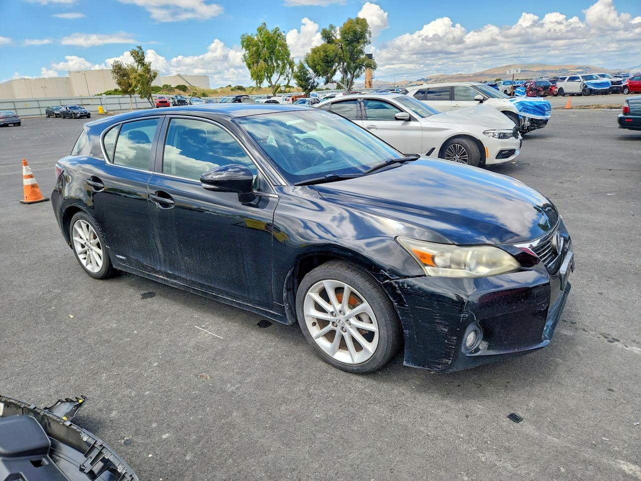 2012 Lexus Ct 200 Black vin: JTHKD5BH2C2054856