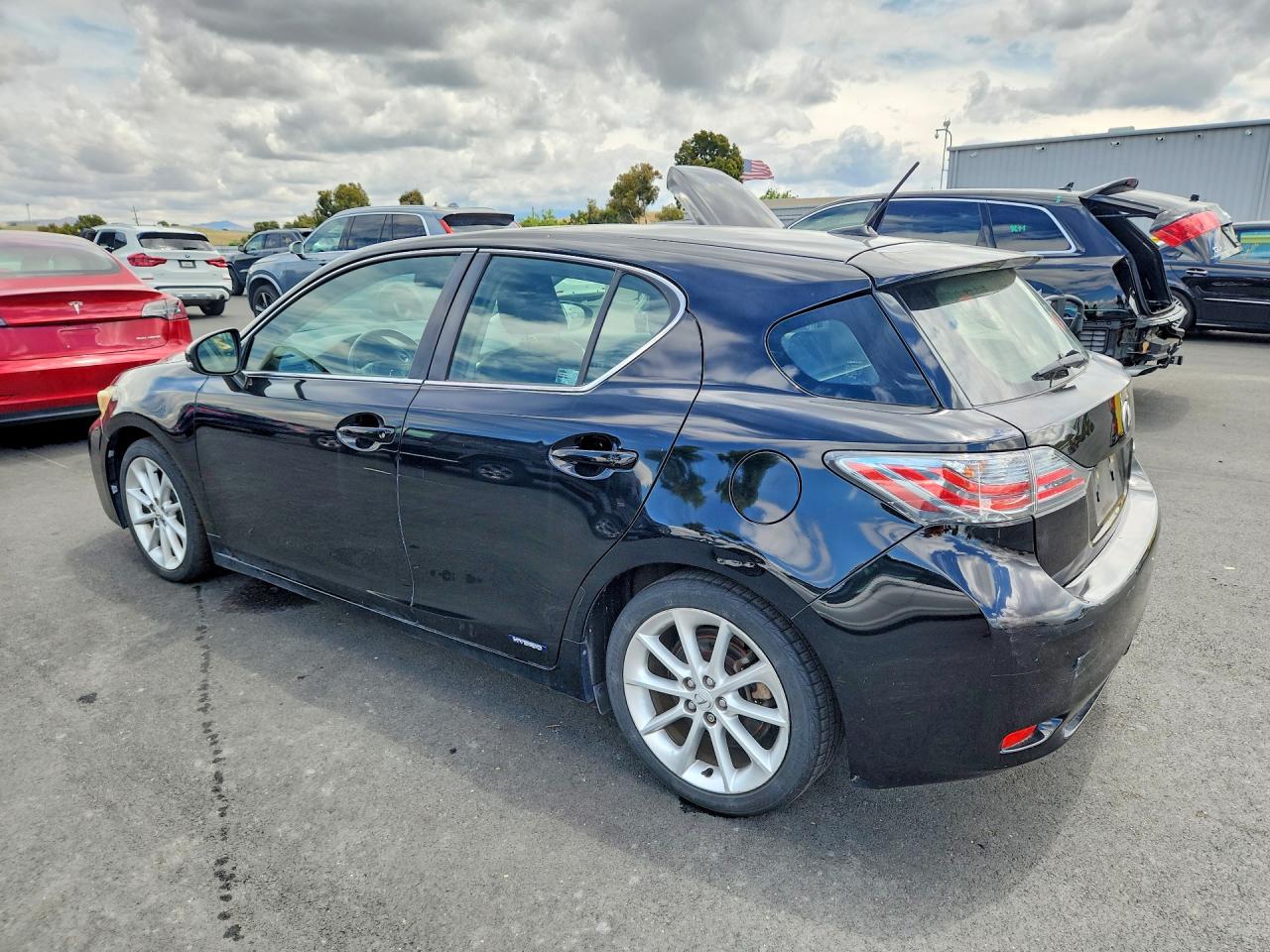 2012 Lexus Ct 200 Black vin: JTHKD5BH2C2054856