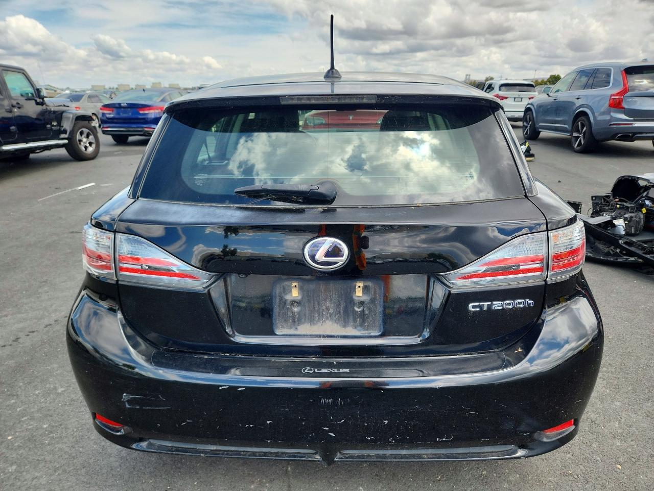 2012 Lexus Ct 200 Black vin: JTHKD5BH2C2054856
