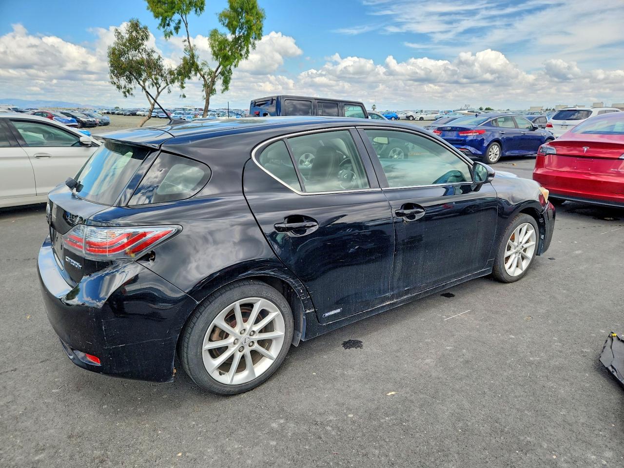 2012 Lexus Ct 200 Black vin: JTHKD5BH2C2054856