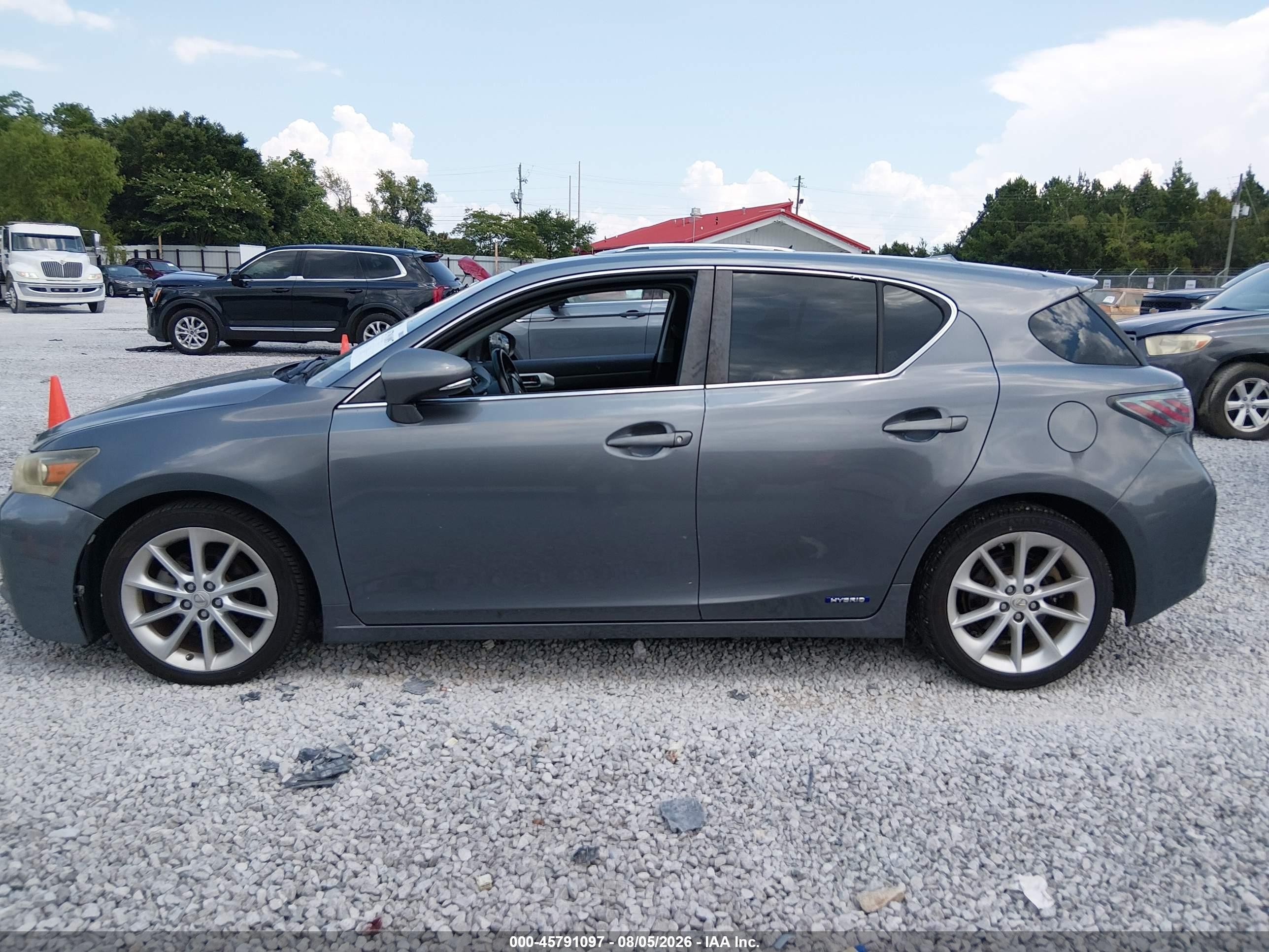 2012 Lexus Ct 200h Premium Серый vin: JTHKD5BH2C2061404