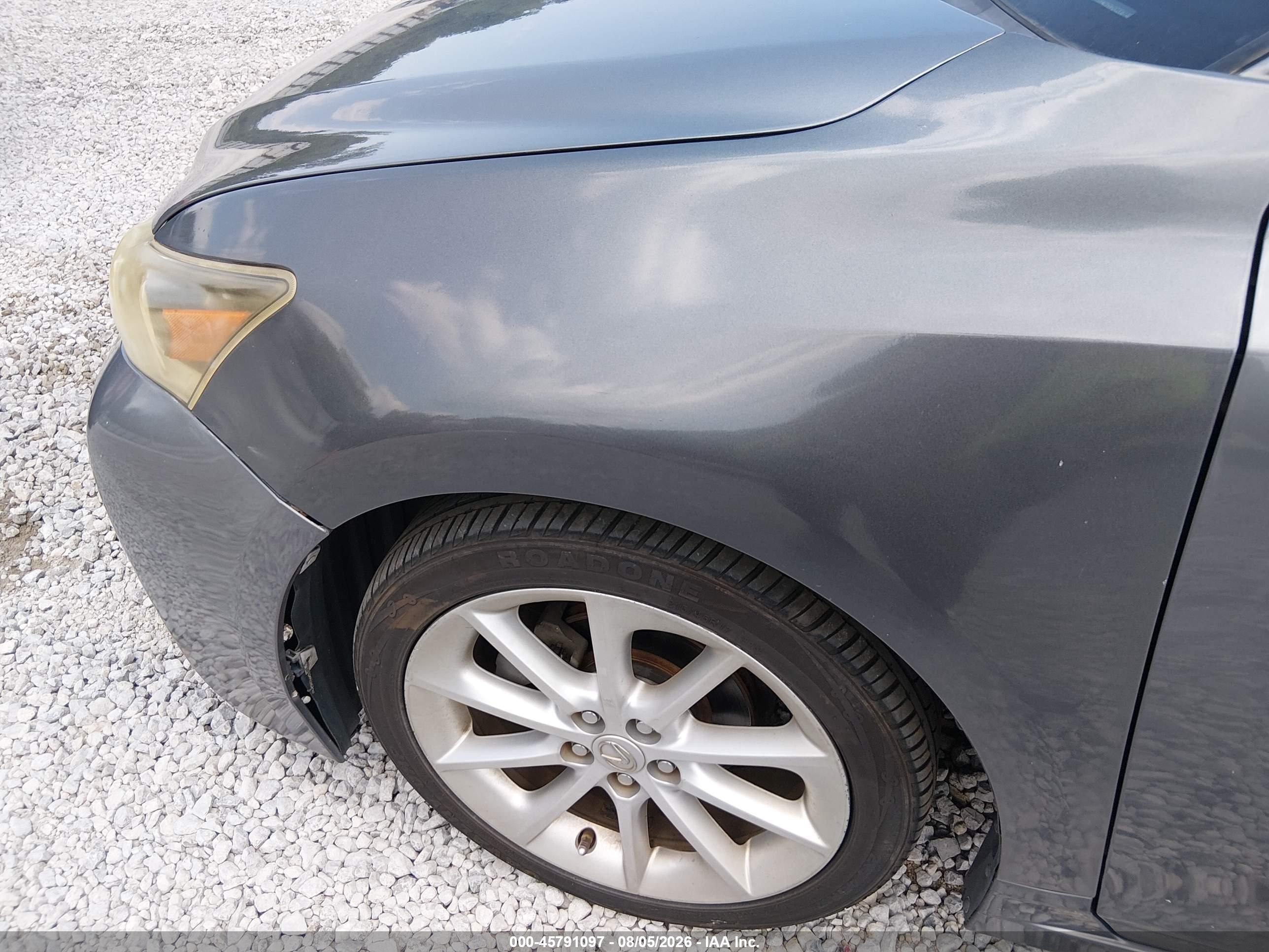 2012 Lexus Ct 200h Premium Серый vin: JTHKD5BH2C2061404