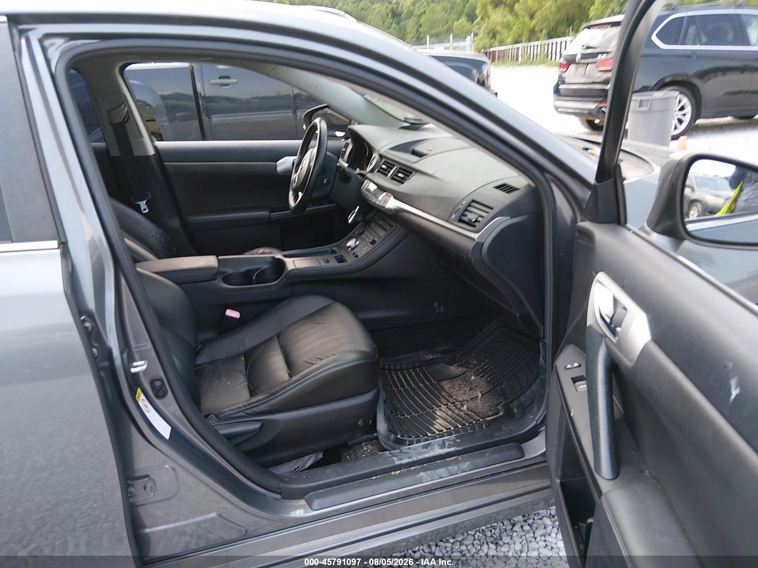 2012 Lexus Ct 200h Premium Серый vin: JTHKD5BH2C2061404