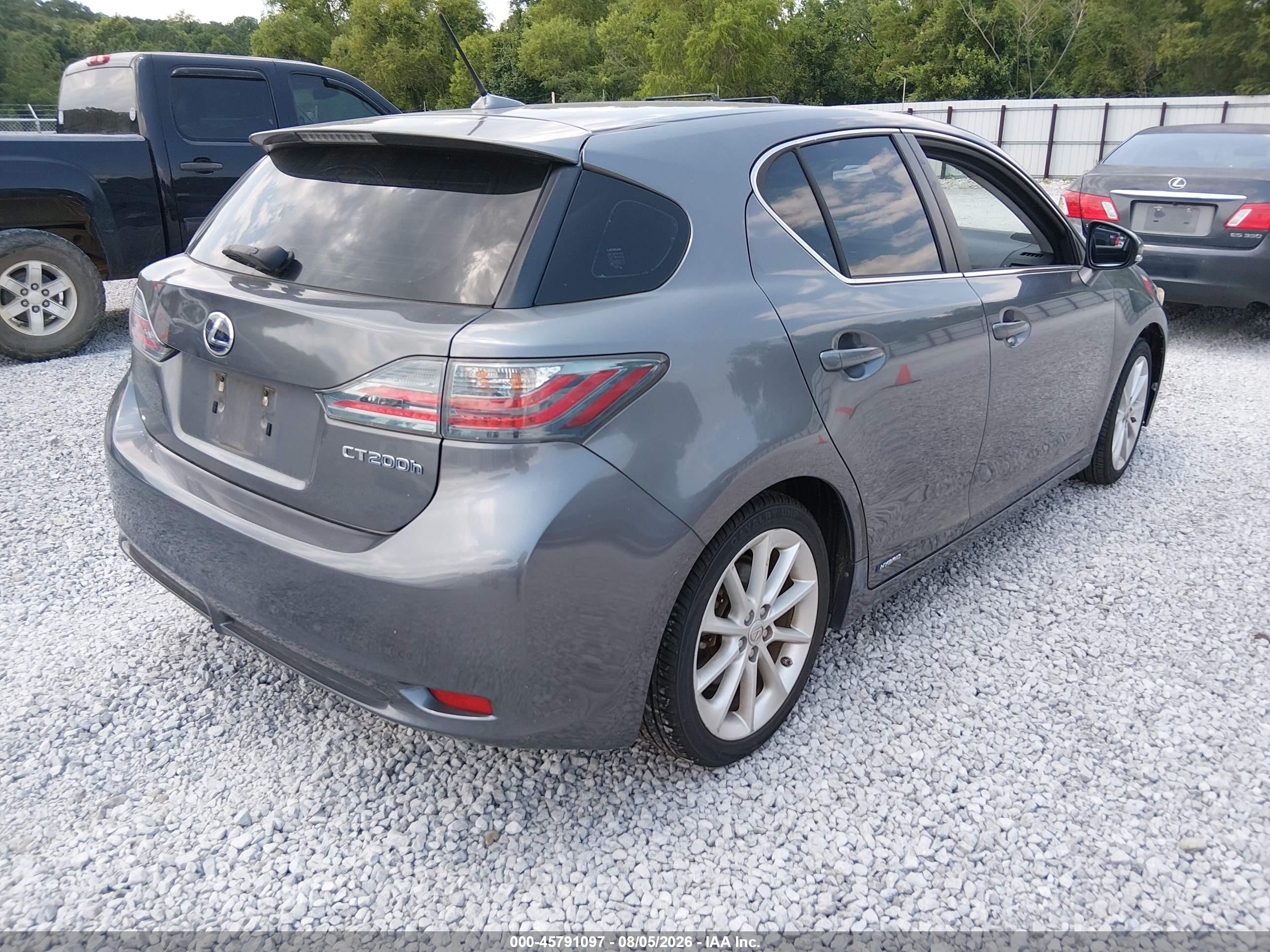 2012 Lexus Ct 200h Premium Серый vin: JTHKD5BH2C2061404