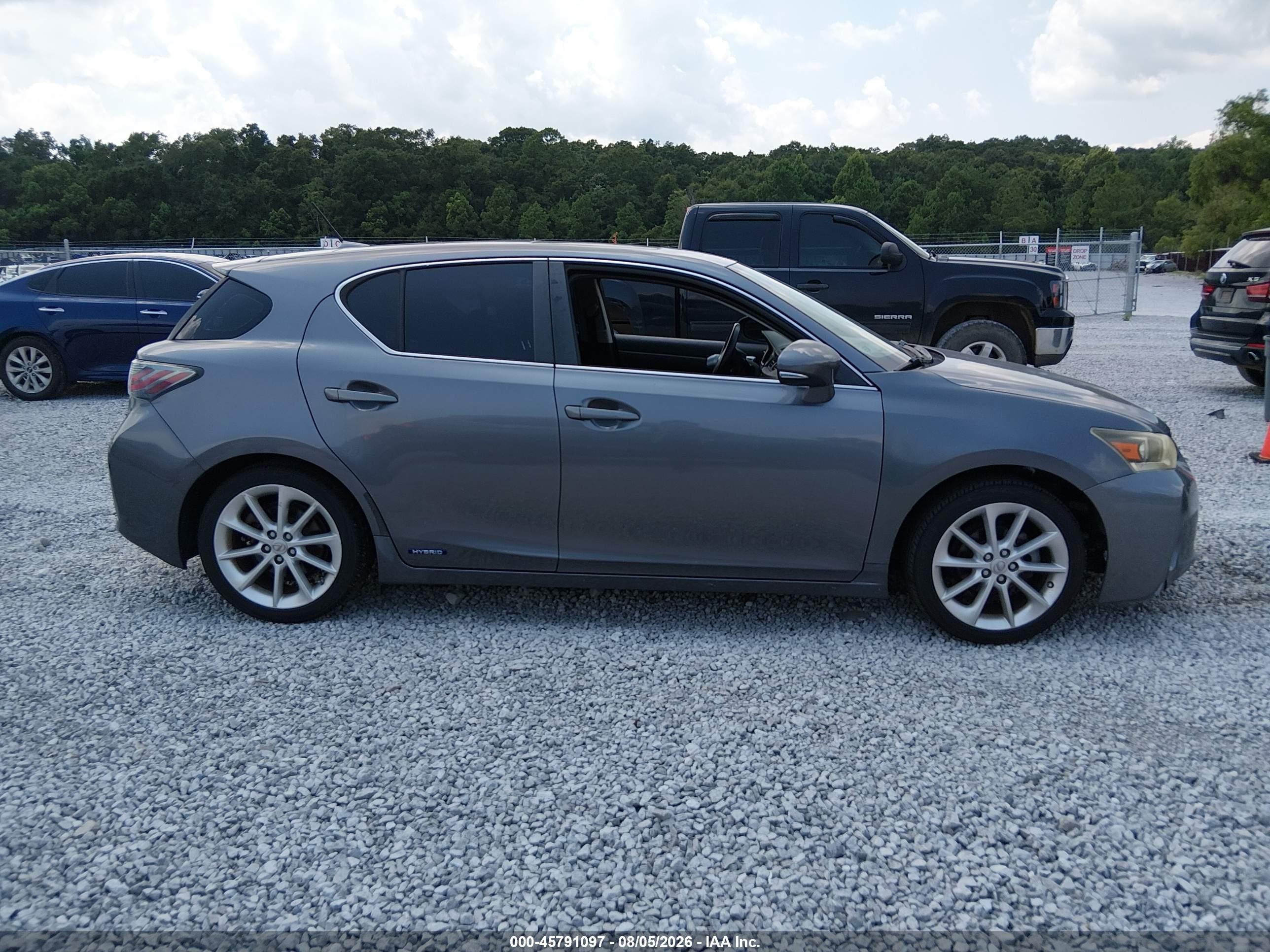 2012 Lexus Ct 200h Premium Серый vin: JTHKD5BH2C2061404