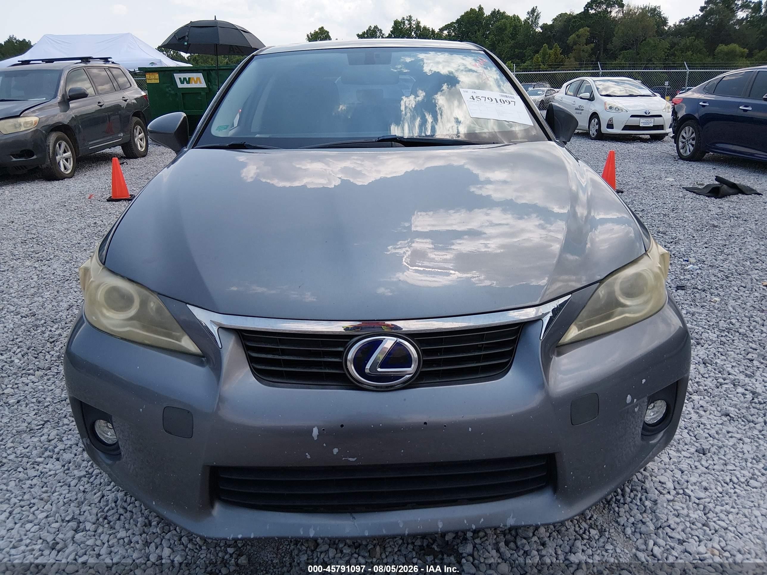 2012 Lexus Ct 200h Premium Серый vin: JTHKD5BH2C2061404