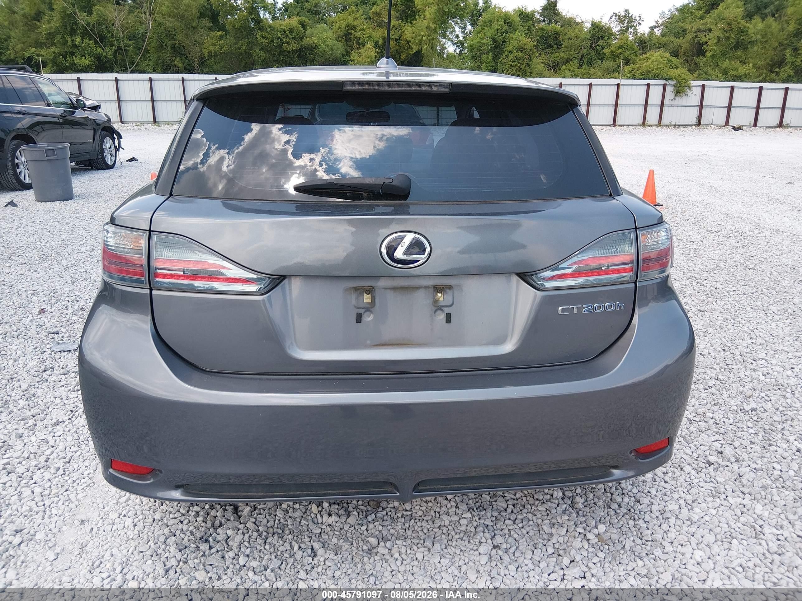 2012 Lexus Ct 200h Premium Серый vin: JTHKD5BH2C2061404