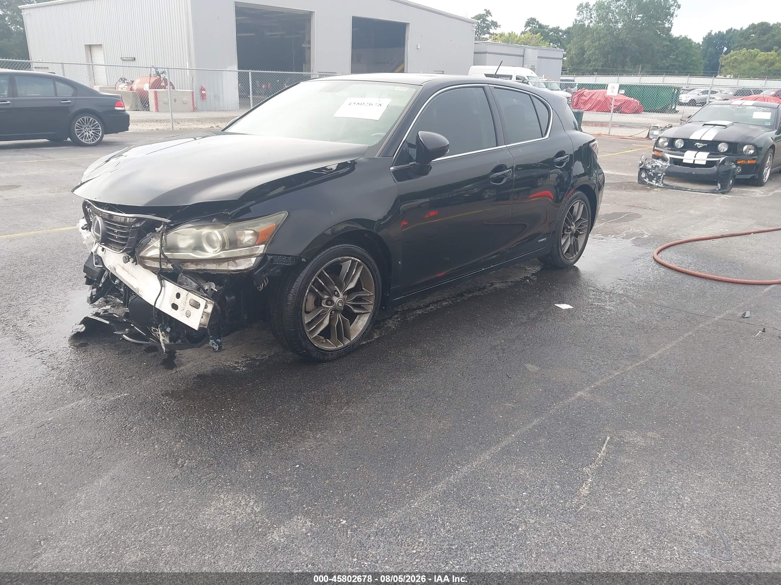 2012 Lexus Ct 200h Premium Black vin: JTHKD5BH2C2062777
