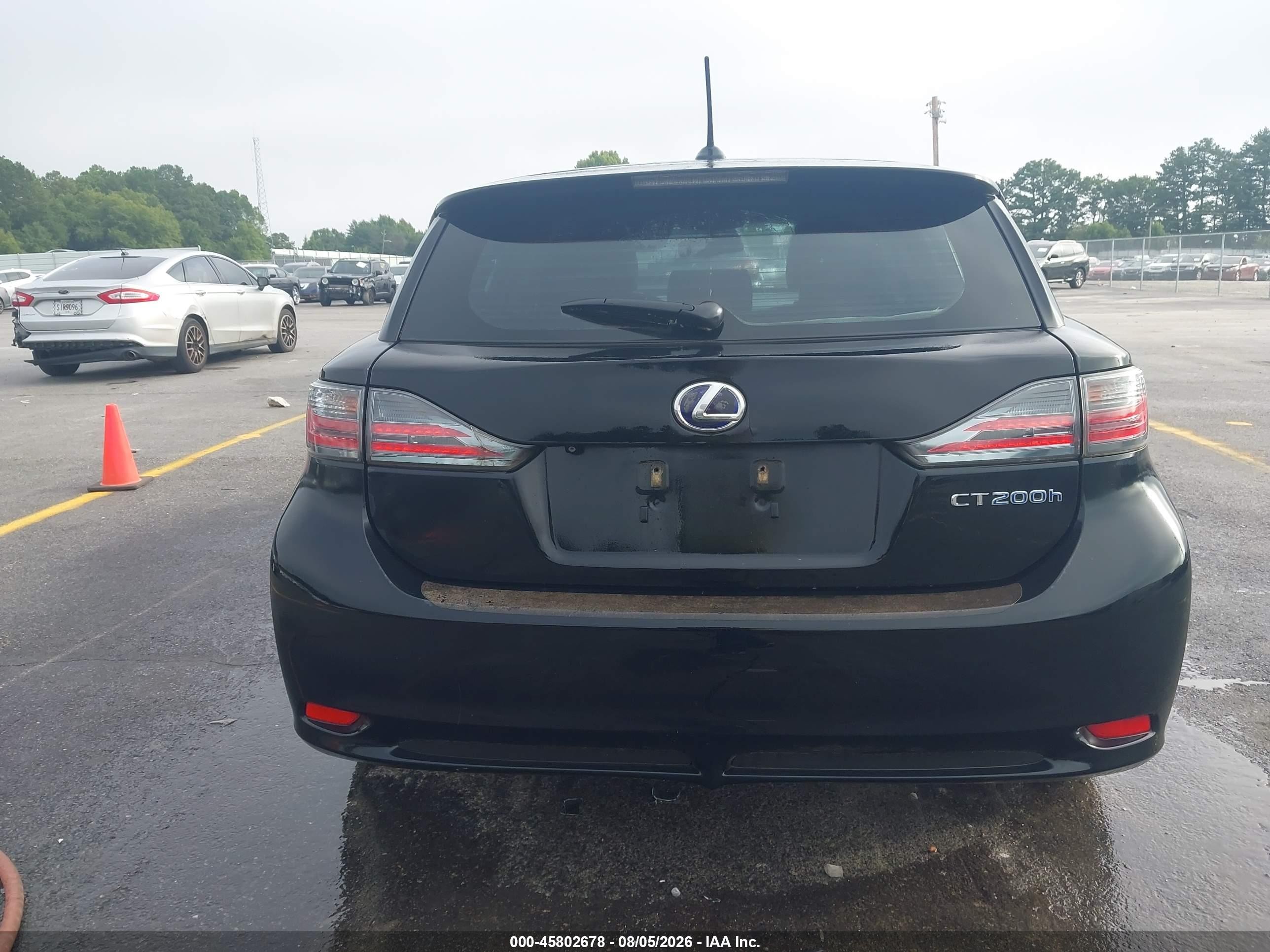 2012 Lexus Ct 200h Premium Black vin: JTHKD5BH2C2062777