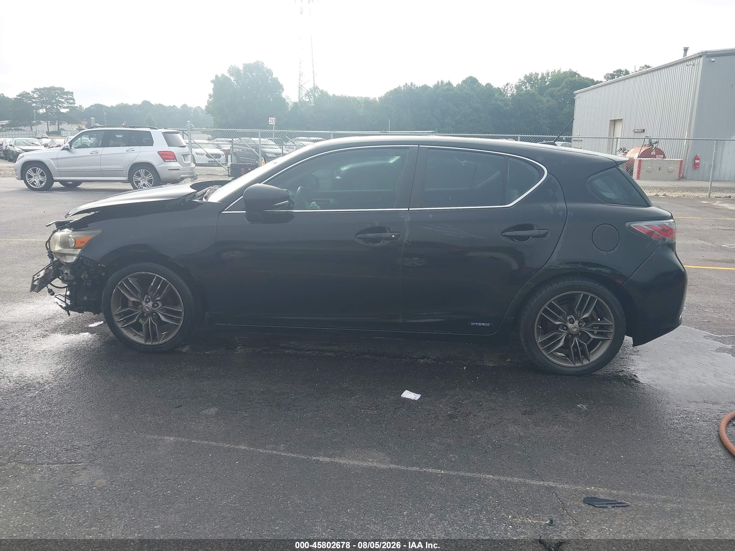 2012 Lexus Ct 200h Premium Black vin: JTHKD5BH2C2062777
