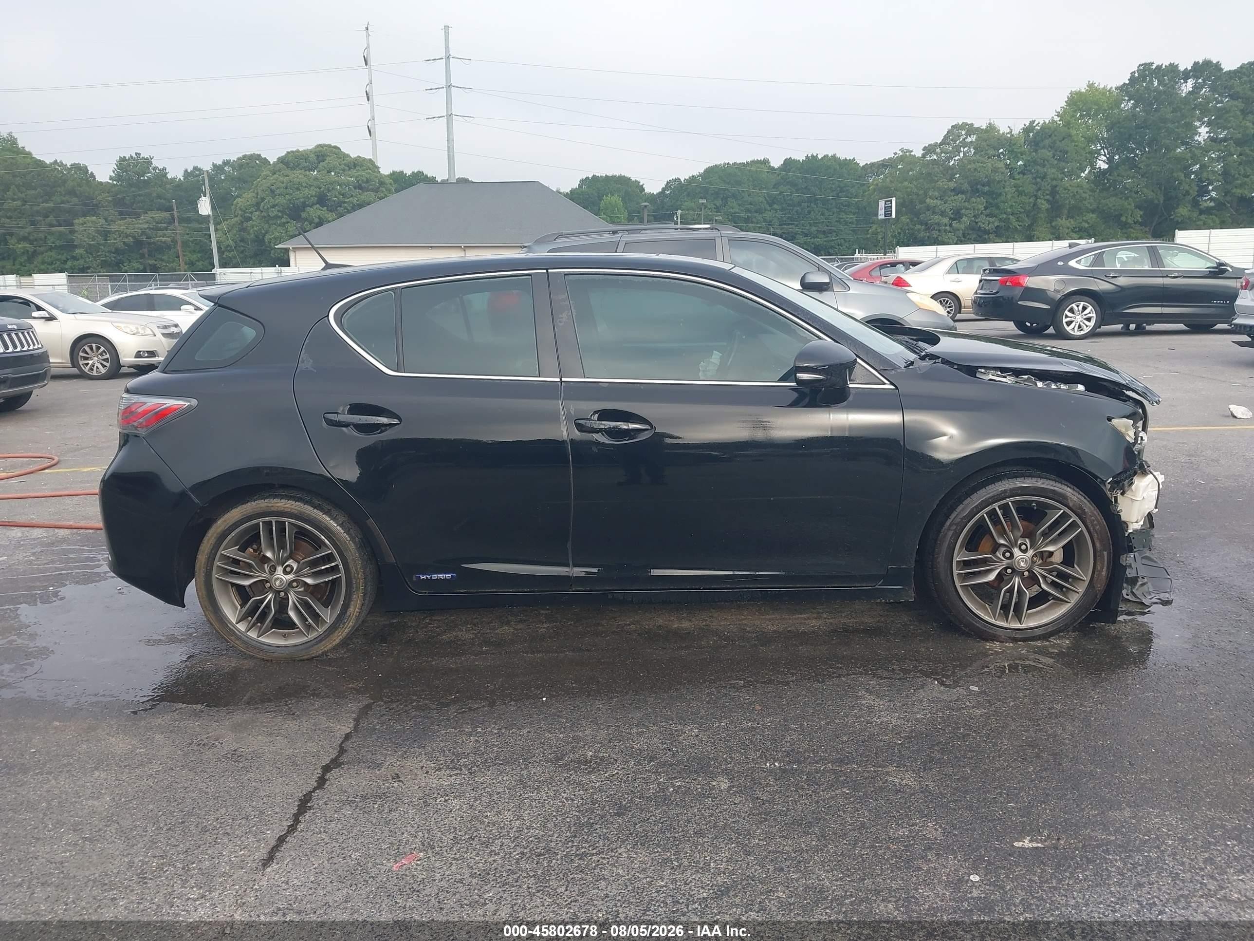 2012 Lexus Ct 200h Premium Black vin: JTHKD5BH2C2062777
