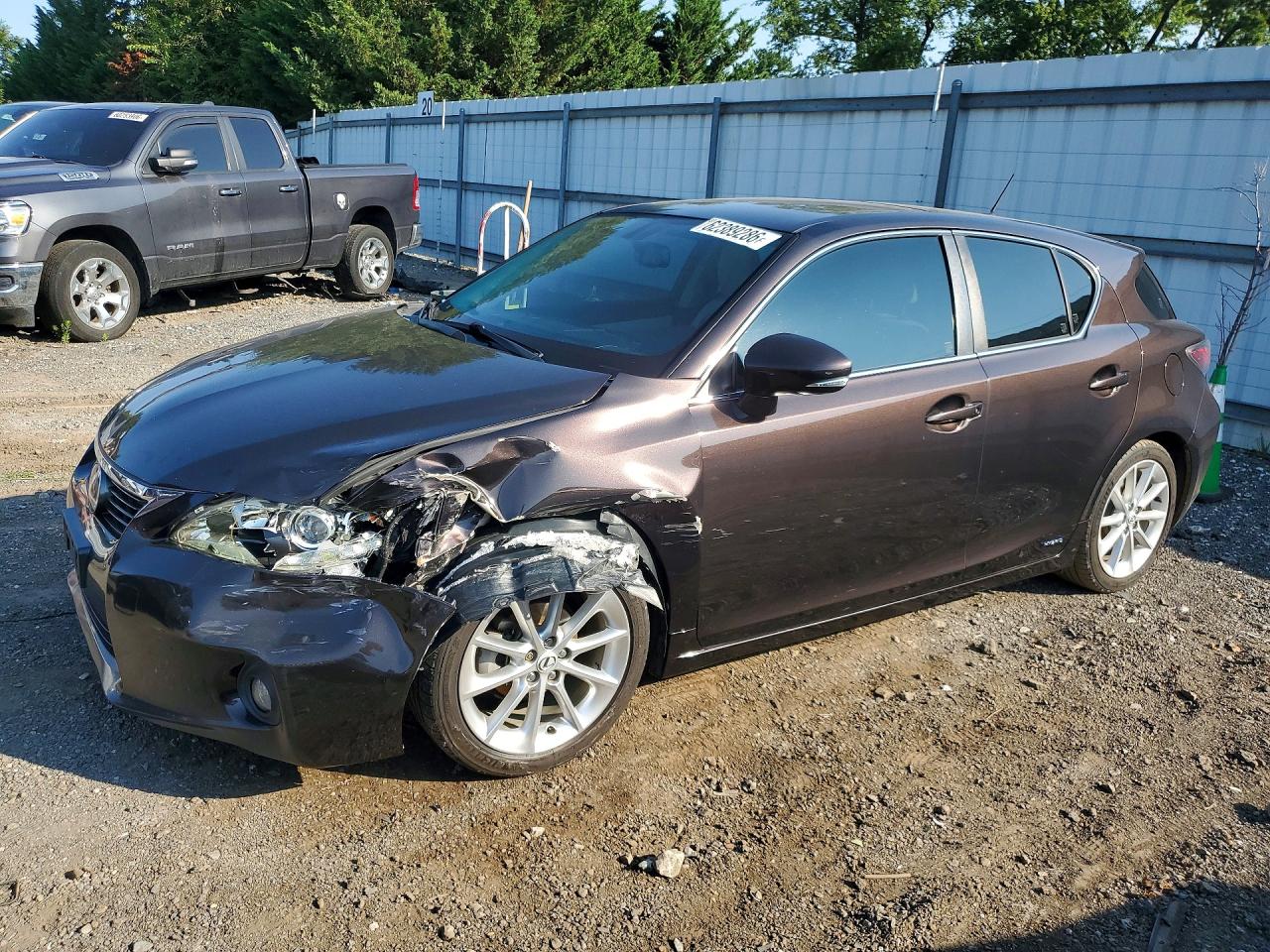 2012 Lexus Ct 200 Brown vin: JTHKD5BH2C2067557