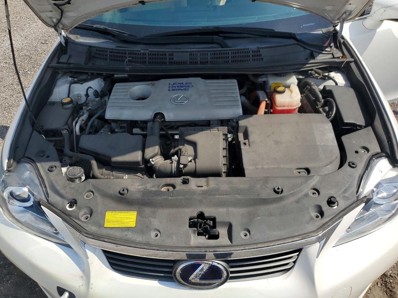 2012 Lexus Ct 200 White vin: JTHKD5BH2C2075156