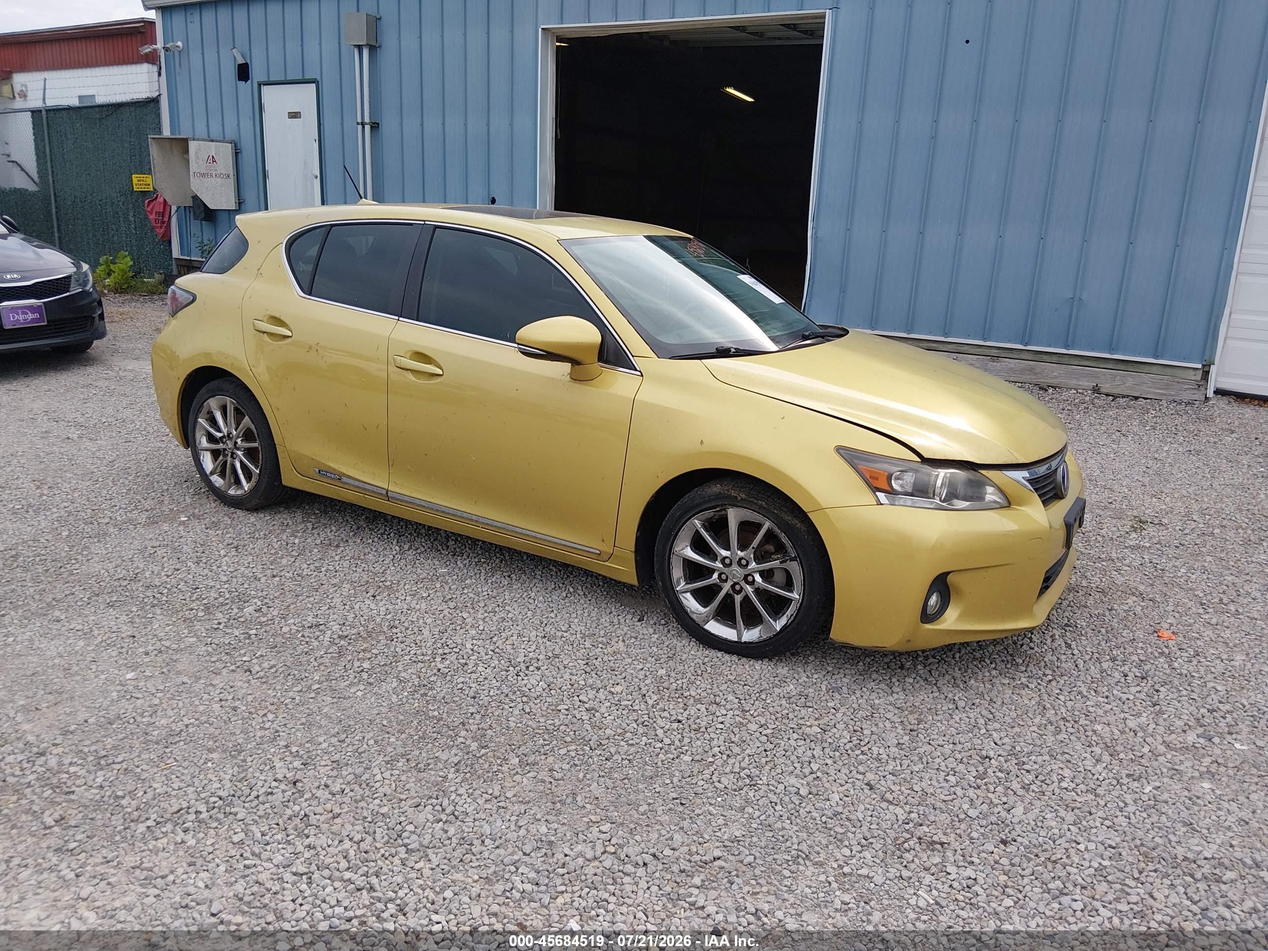 2012 Lexus Ct 200h Premium Gold vin: JTHKD5BH2C2075836