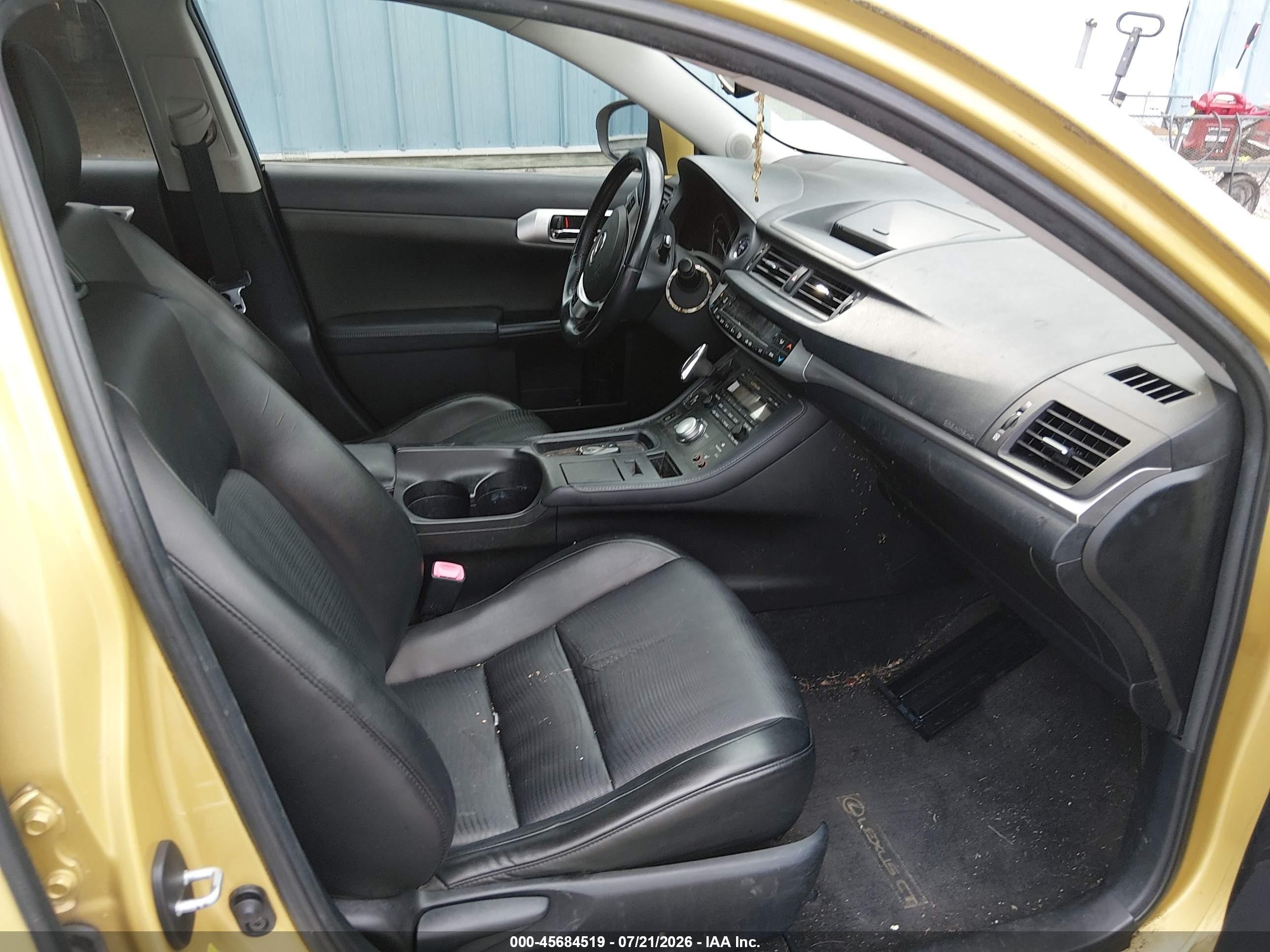 2012 Lexus Ct 200h Premium Gold vin: JTHKD5BH2C2075836