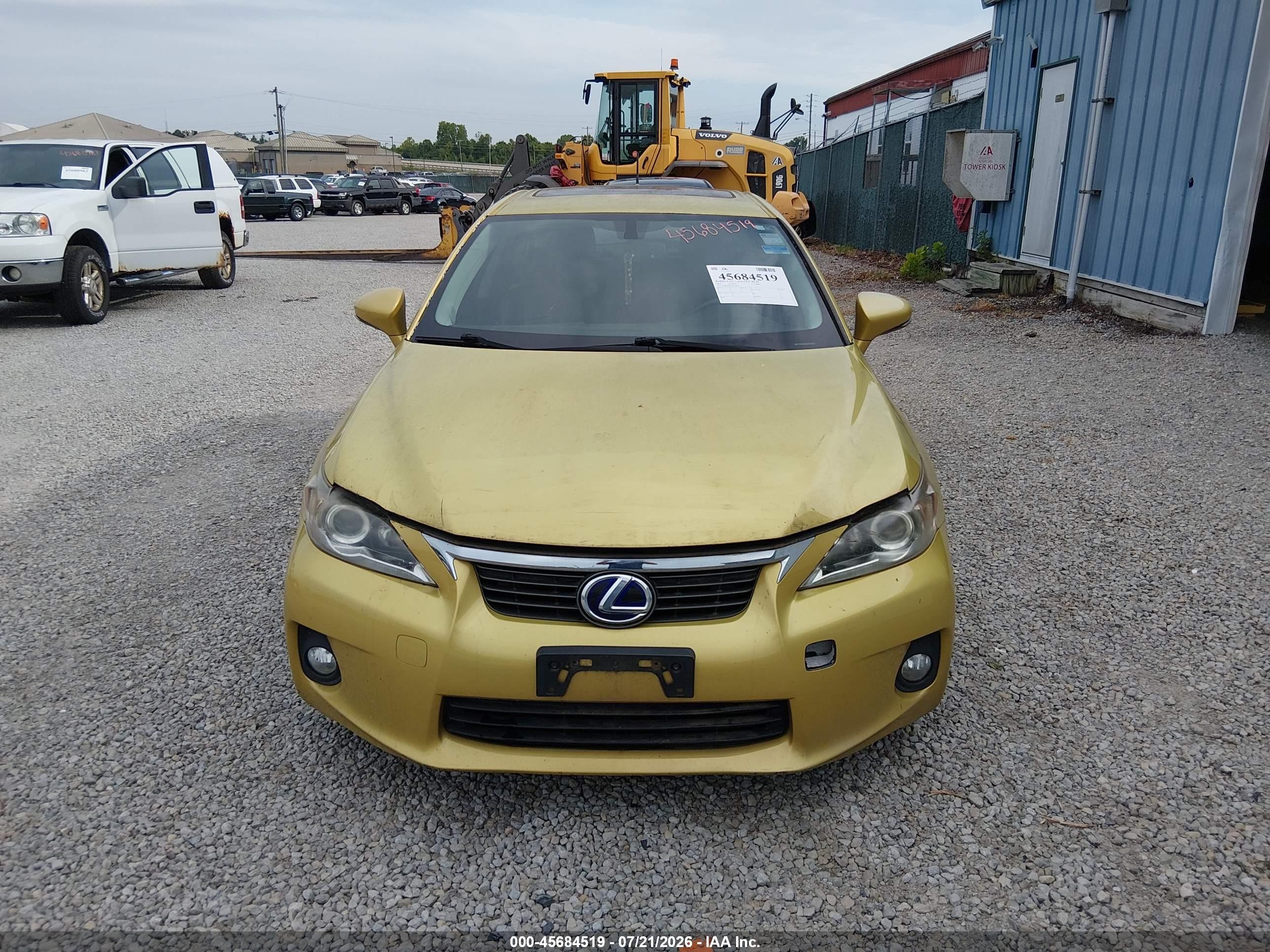 2012 Lexus Ct 200h Premium Gold vin: JTHKD5BH2C2075836