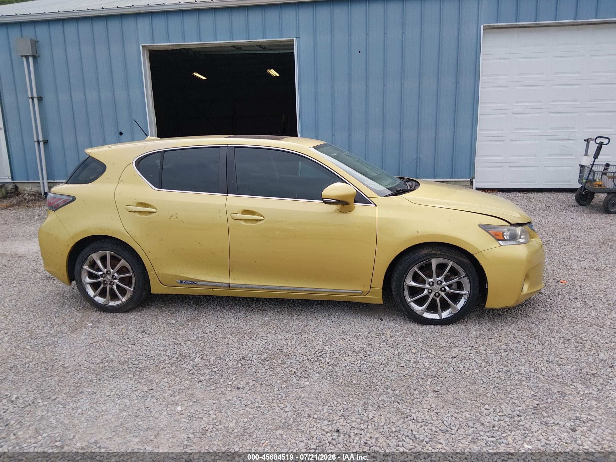 2012 Lexus Ct 200h Premium Gold vin: JTHKD5BH2C2075836