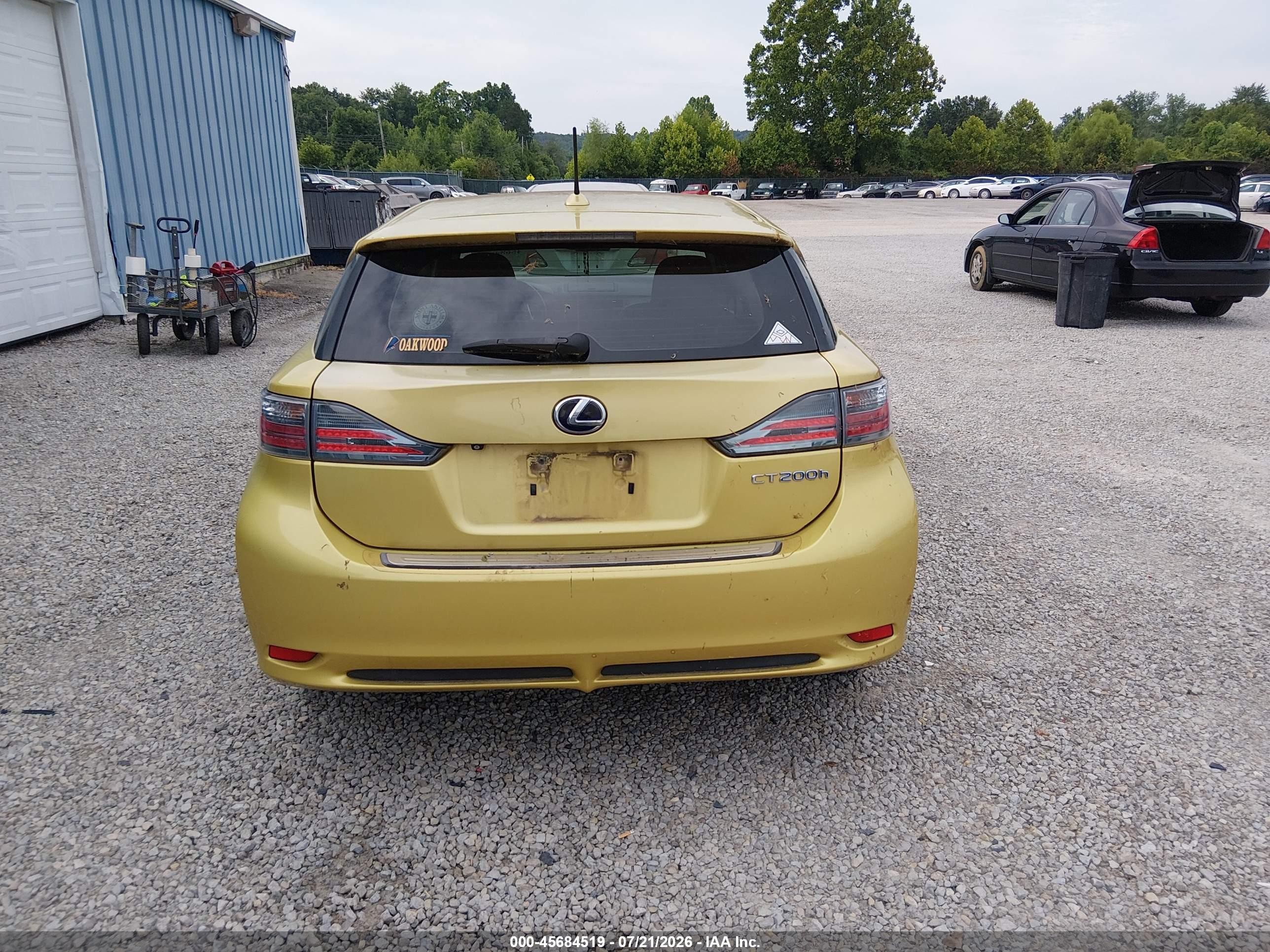 2012 Lexus Ct 200h Premium Gold vin: JTHKD5BH2C2075836