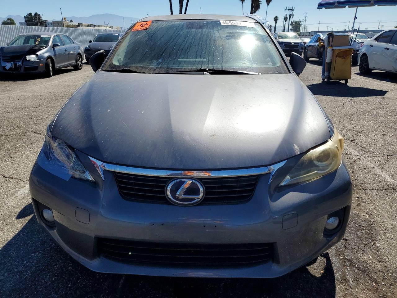 2012 Lexus Ct 200 Charcoal vin: JTHKD5BH2C2081295