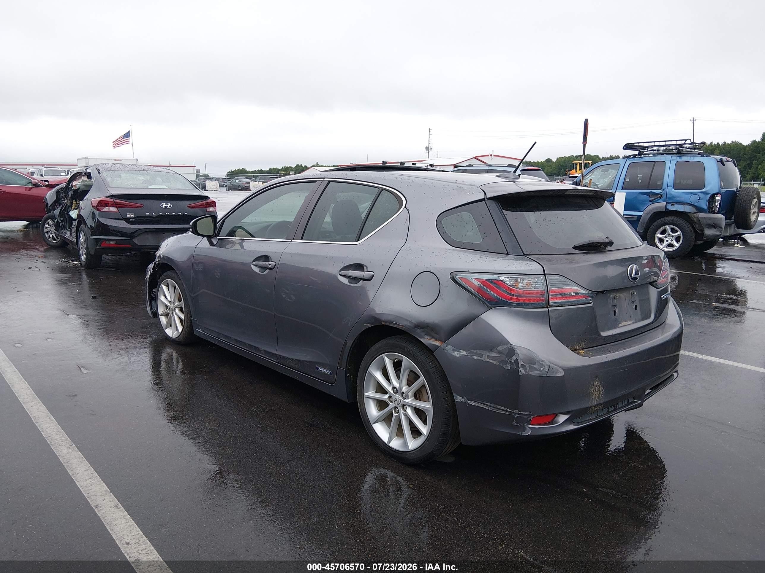 2012 Lexus Ct 200h Premium Silver vin: JTHKD5BH2C2086772