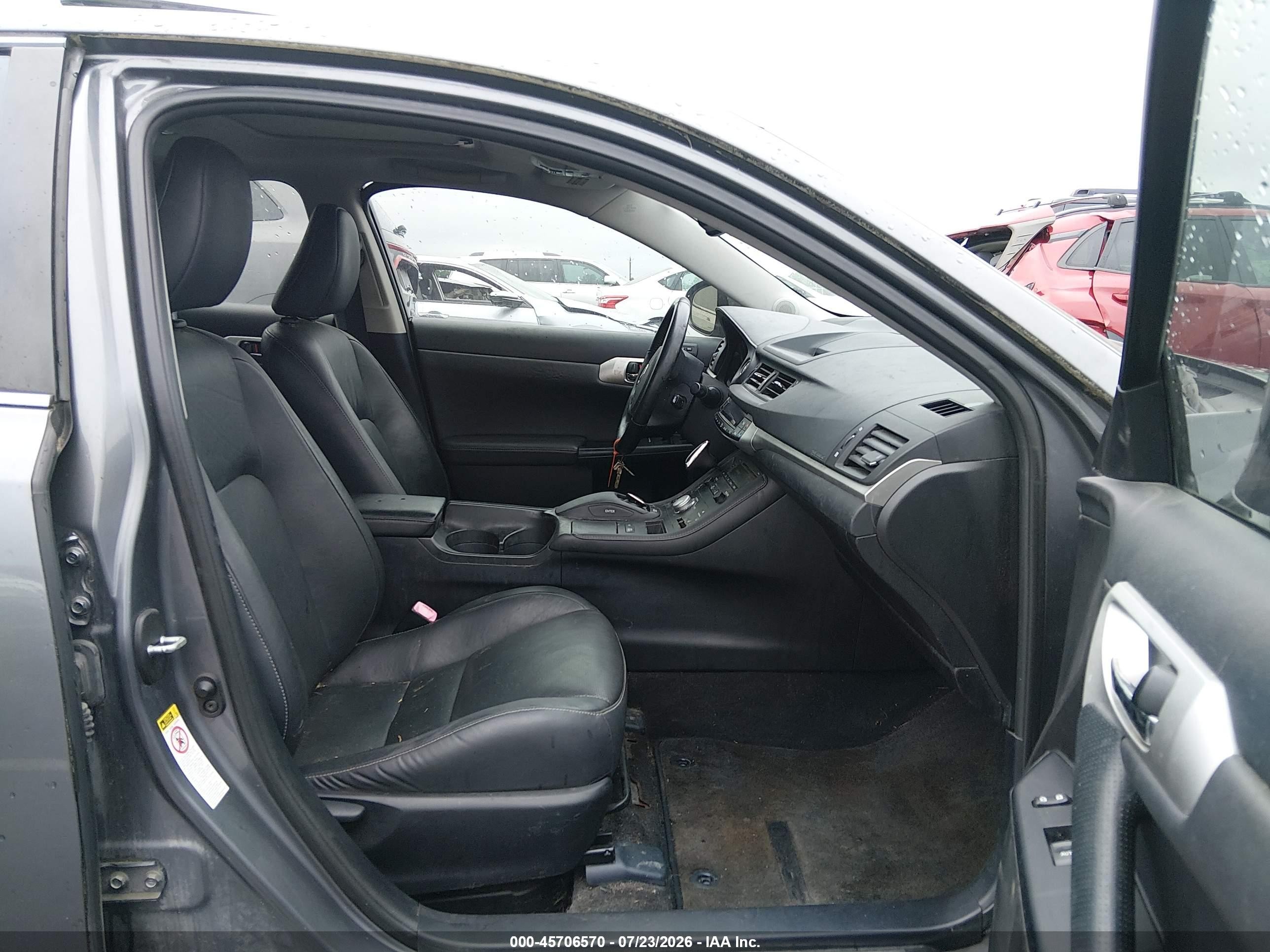 2012 Lexus Ct 200h Premium Silver vin: JTHKD5BH2C2086772