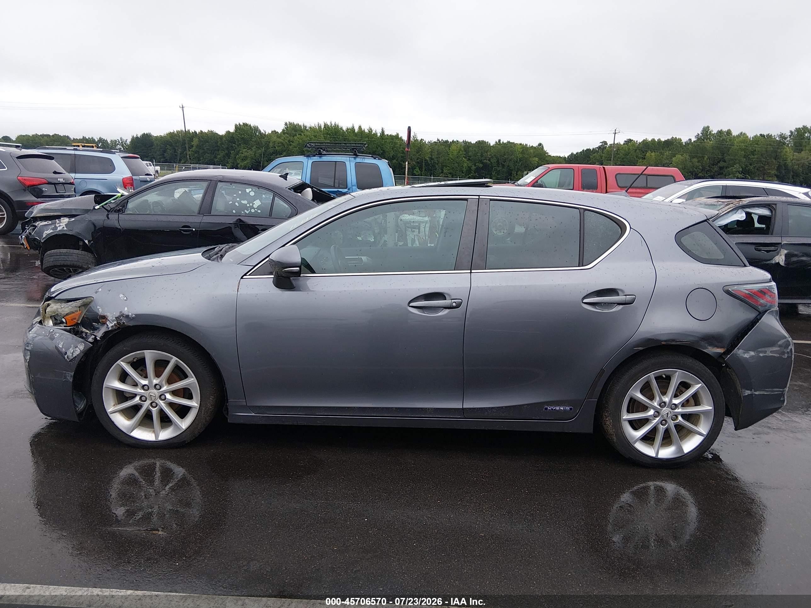 2012 Lexus Ct 200h Premium Silver vin: JTHKD5BH2C2086772