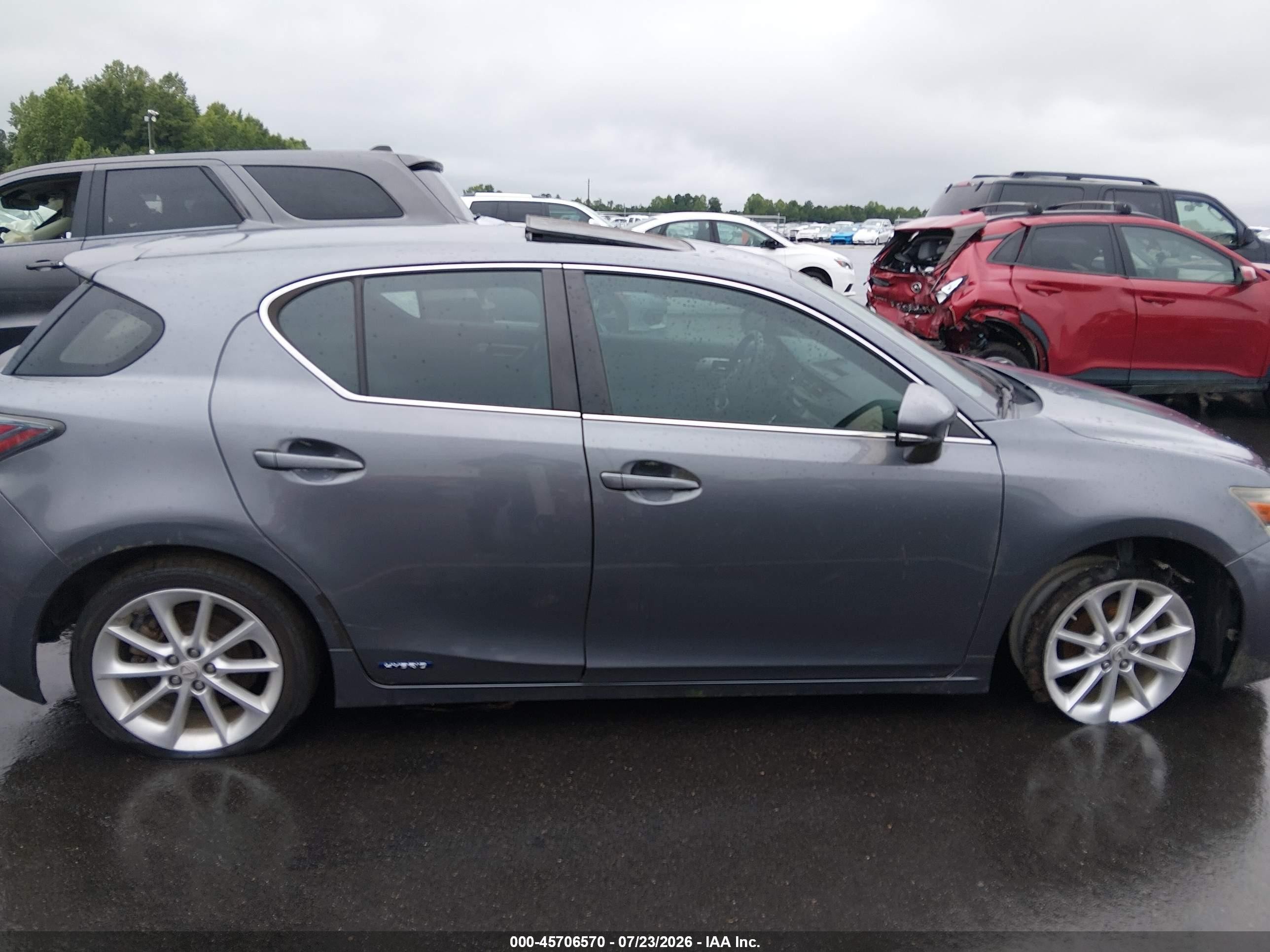 2012 Lexus Ct 200h Premium Silver vin: JTHKD5BH2C2086772