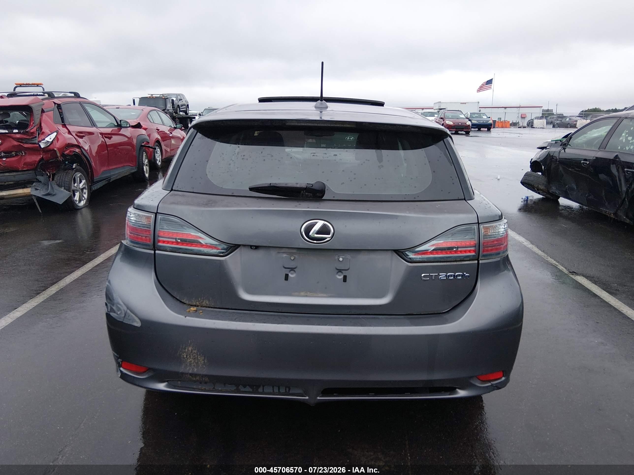2012 Lexus Ct 200h Premium Silver vin: JTHKD5BH2C2086772