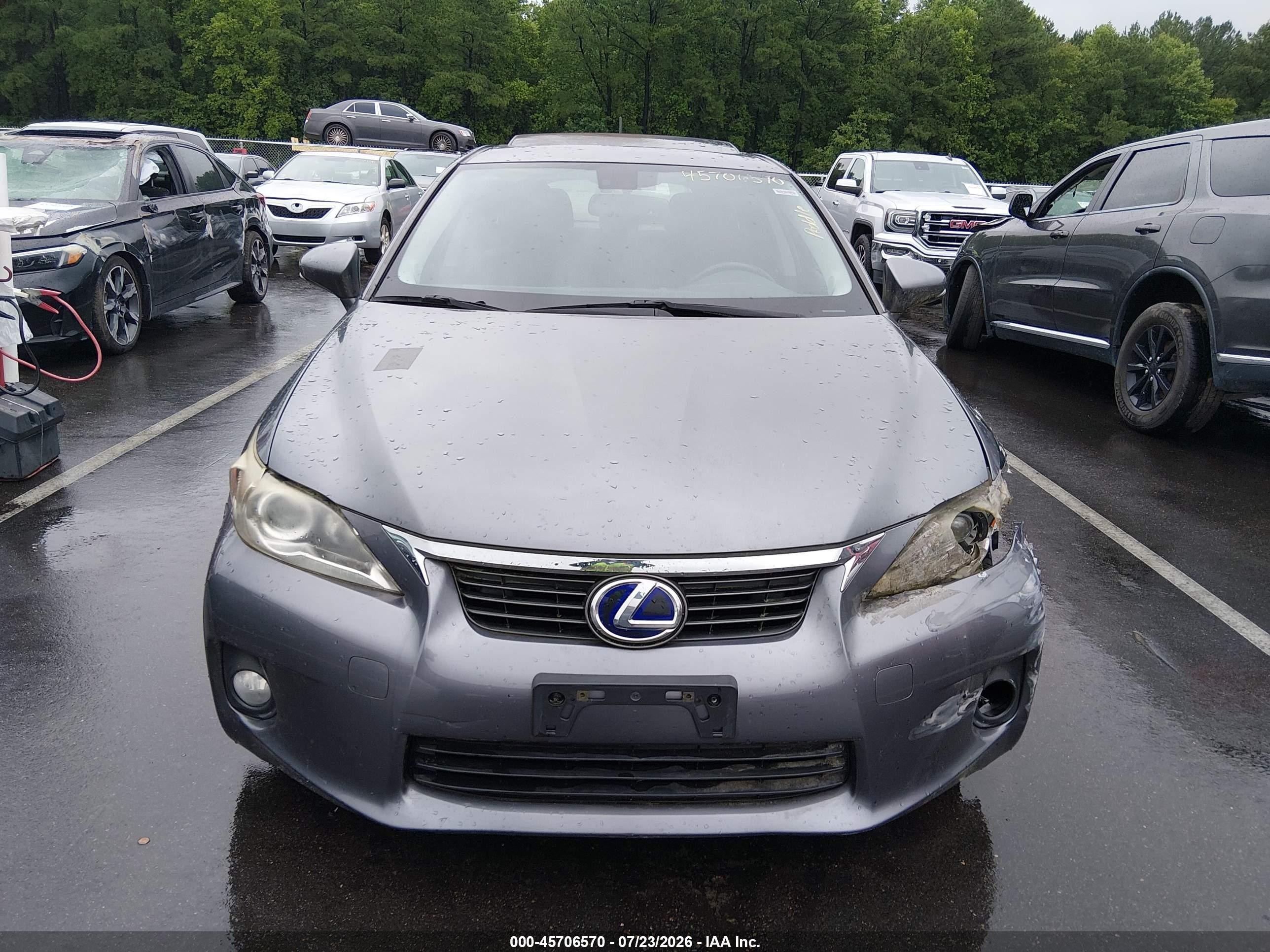 2012 Lexus Ct 200h Premium Silver vin: JTHKD5BH2C2086772