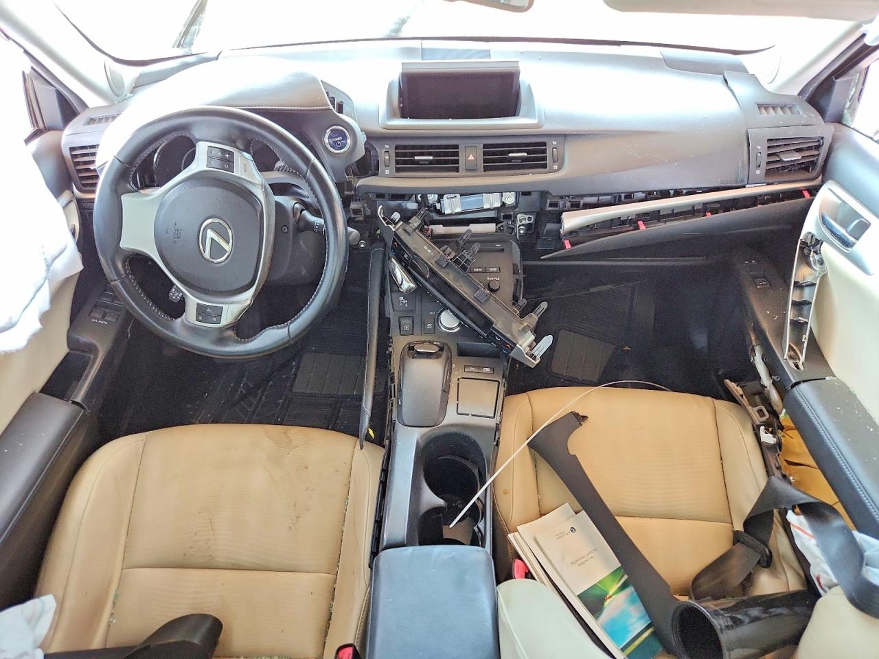 2012 Lexus Ct 200 White vin: JTHKD5BH2C2095987