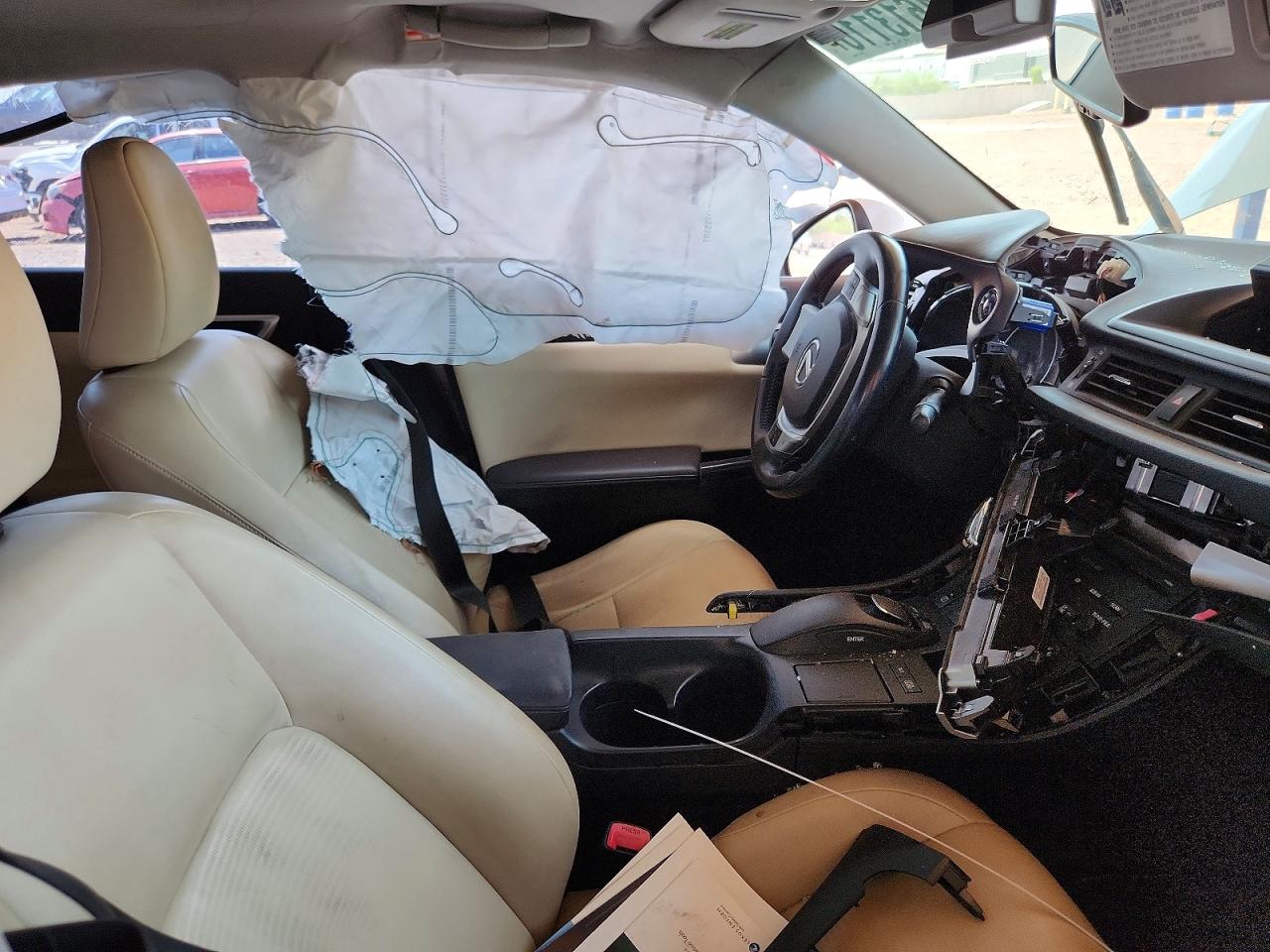 2012 Lexus Ct 200 White vin: JTHKD5BH2C2095987