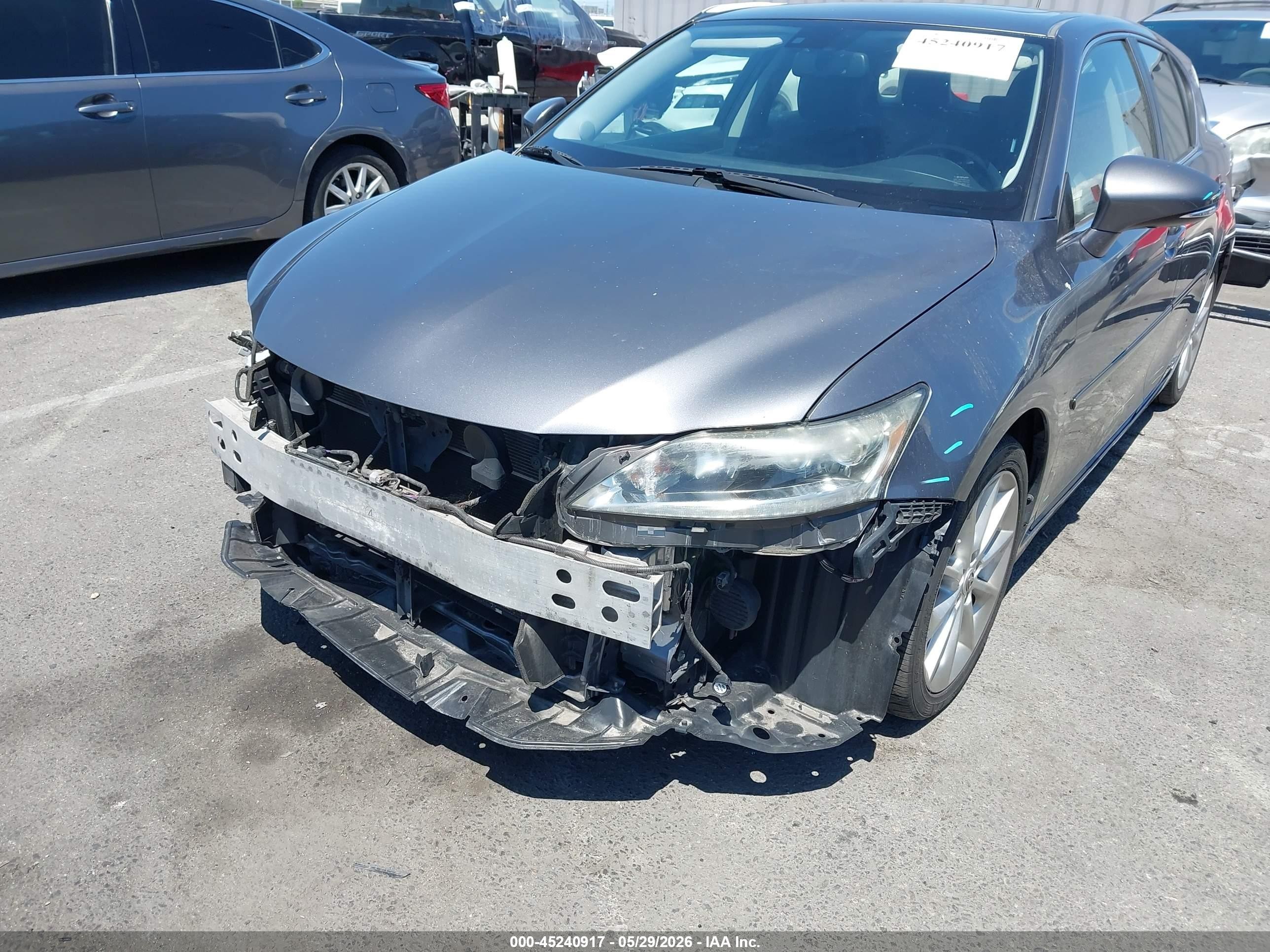 2012 Lexus Ct 200h Premium Gray vin: JTHKD5BH2C2102467