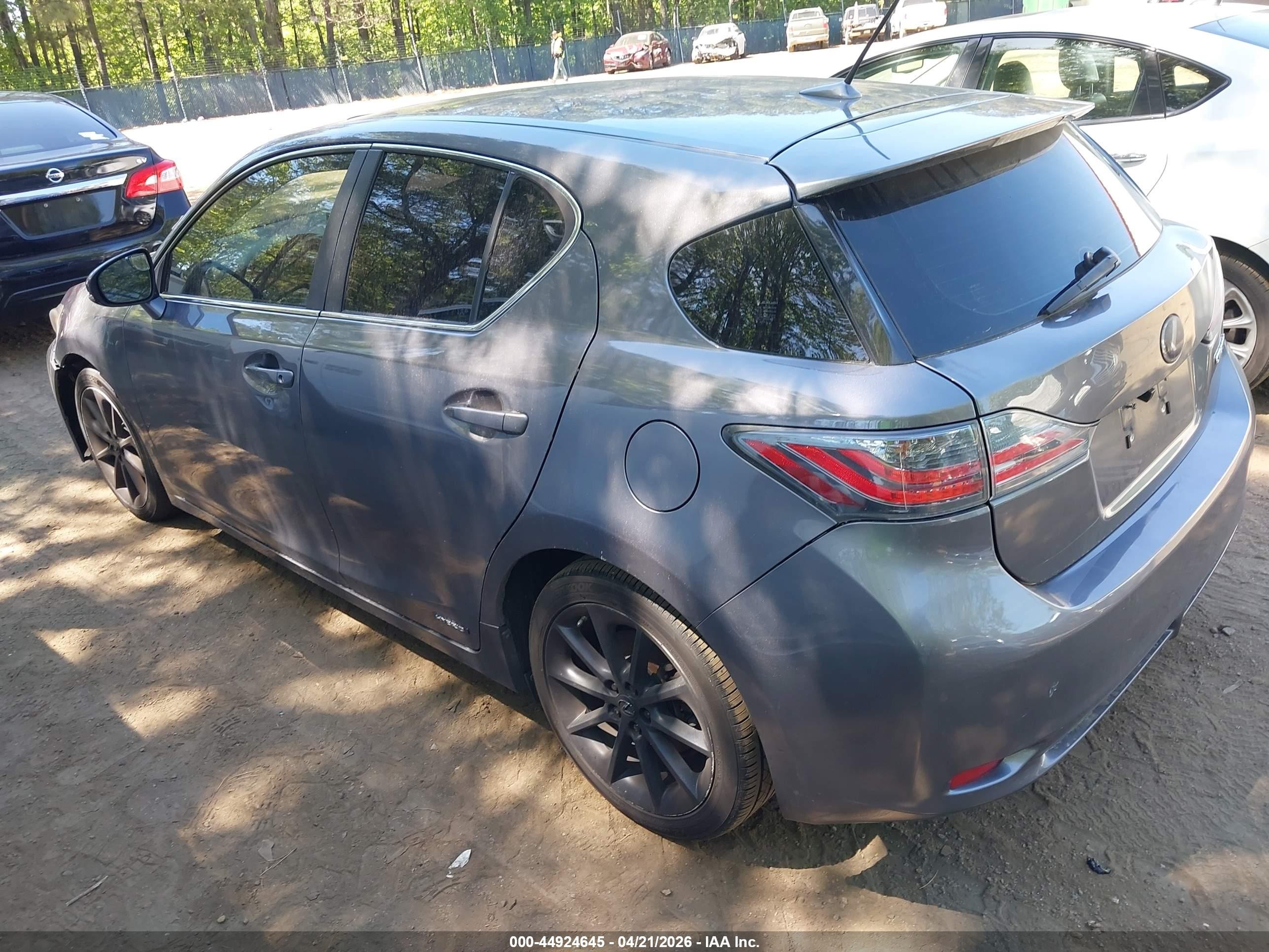 2012 Lexus Ct 200h Premium Gray vin: JTHKD5BH2C2106521