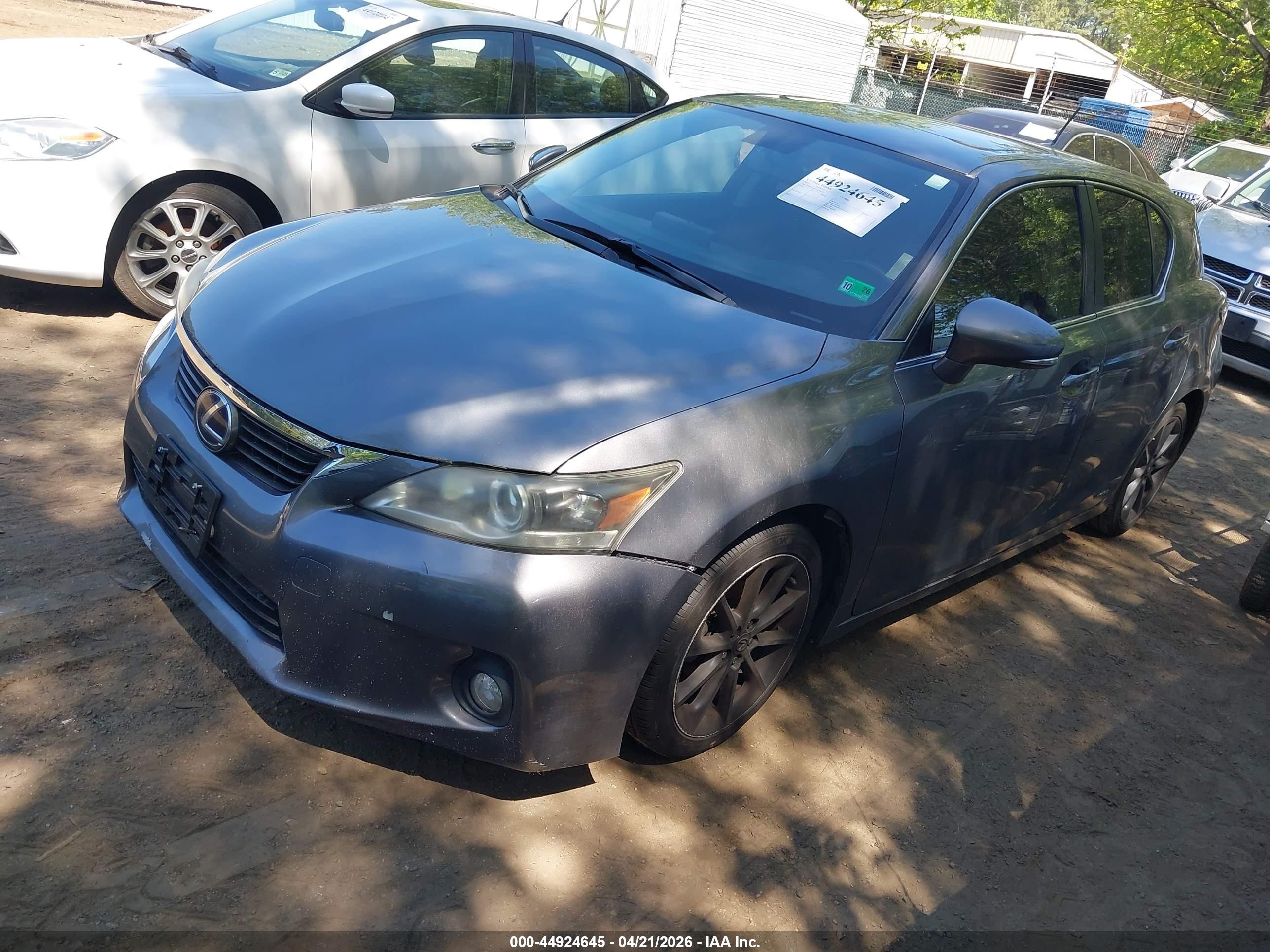 2012 Lexus Ct 200h Premium Gray vin: JTHKD5BH2C2106521