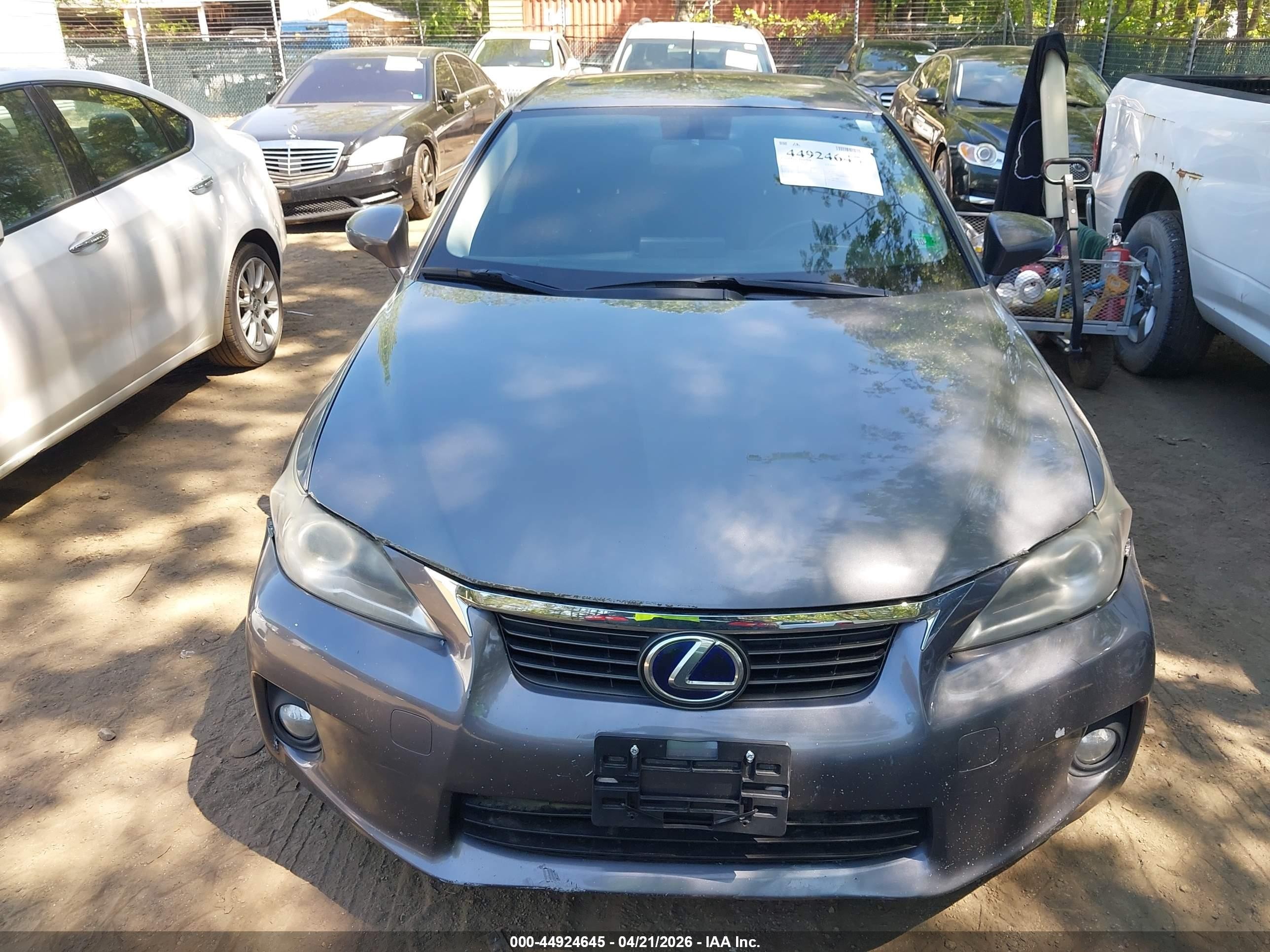 2012 Lexus Ct 200h Premium Gray vin: JTHKD5BH2C2106521