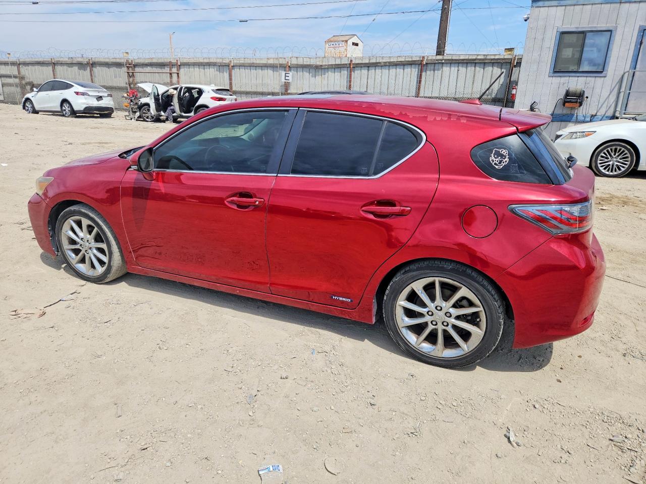 2012 Lexus Ct 200 Red vin: JTHKD5BH2C2107829
