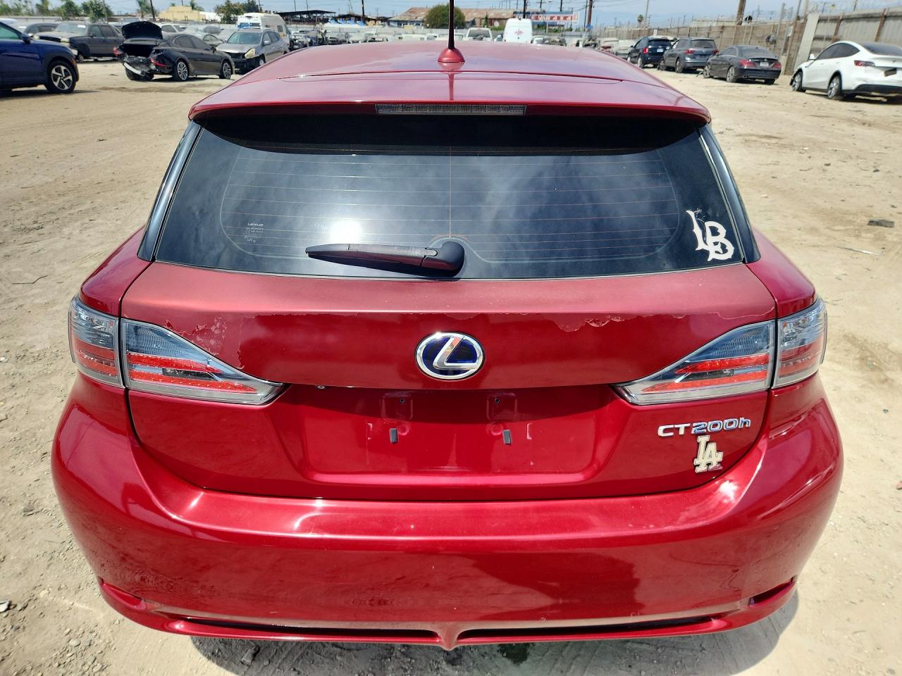 2012 Lexus Ct 200 Red vin: JTHKD5BH2C2107829